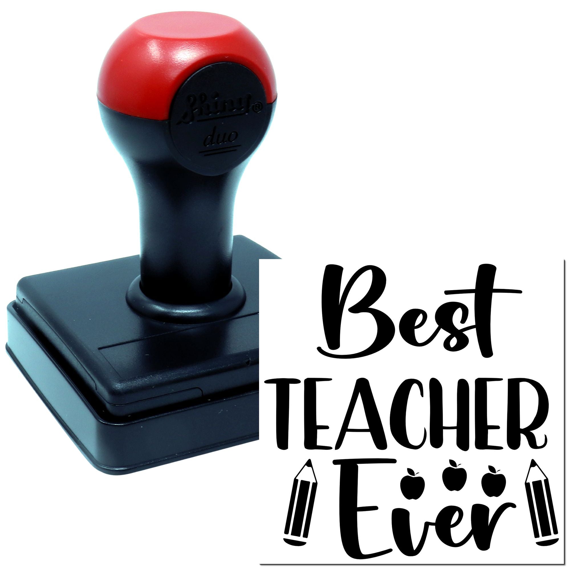 Duo Hand-Lettered Teacher Appreciation Gift Print Hand Stamp