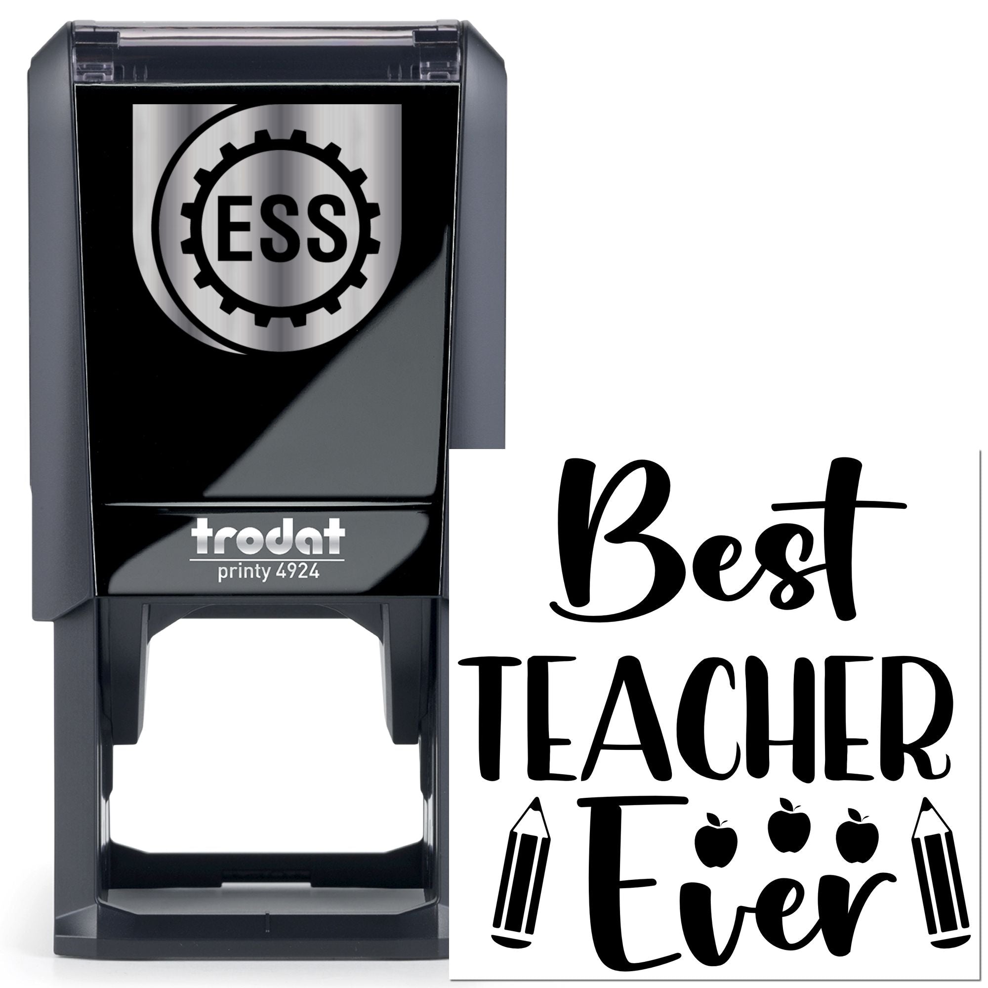 Self-Inking Best Teacher Handcraft Stamp