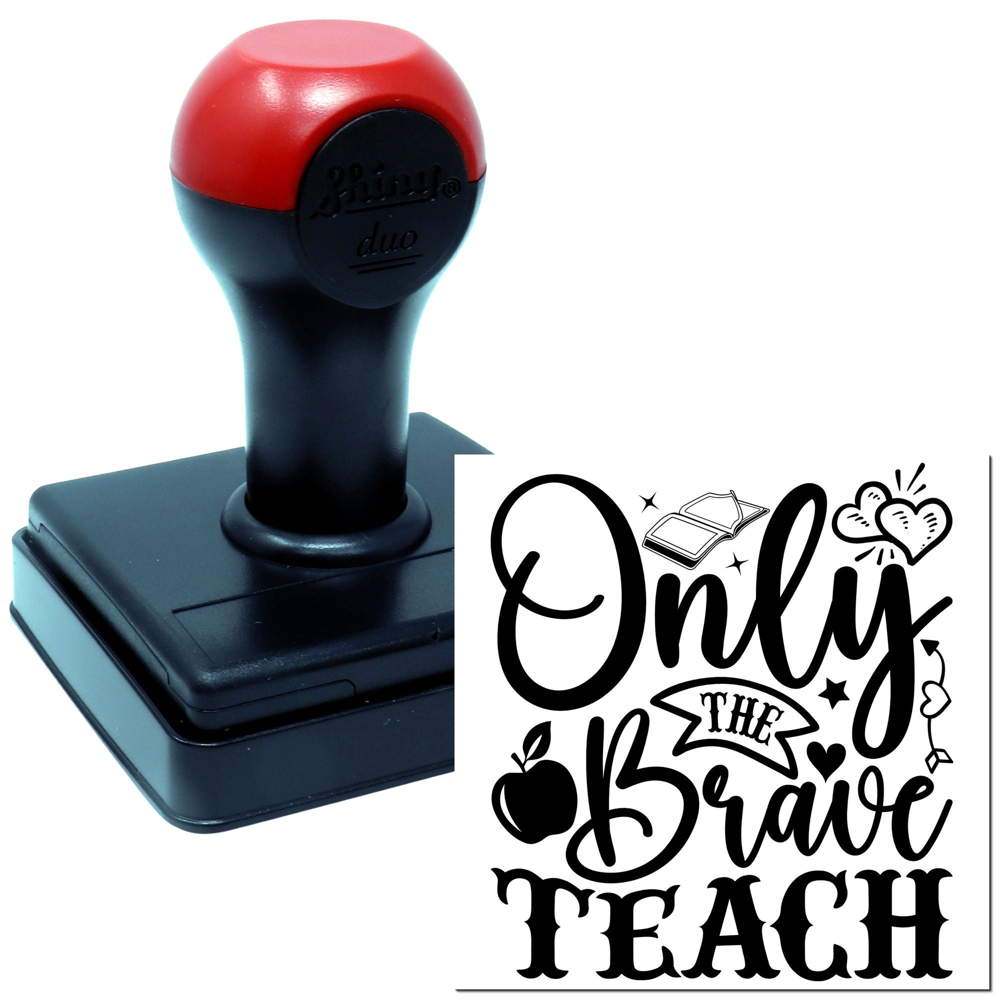 Duo Brave Teachers Inspire With Love Hand Stamp