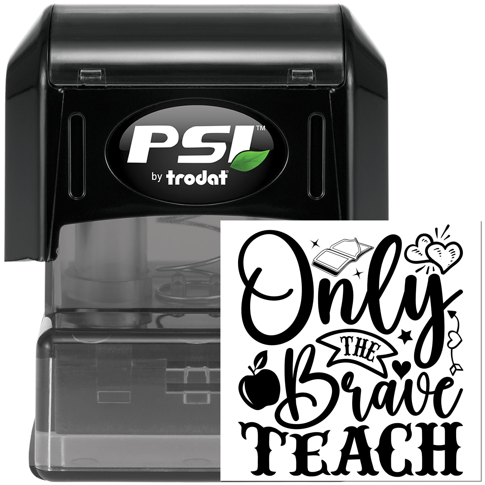 Pre-Inked Only The Brave Paper Craft Stamp