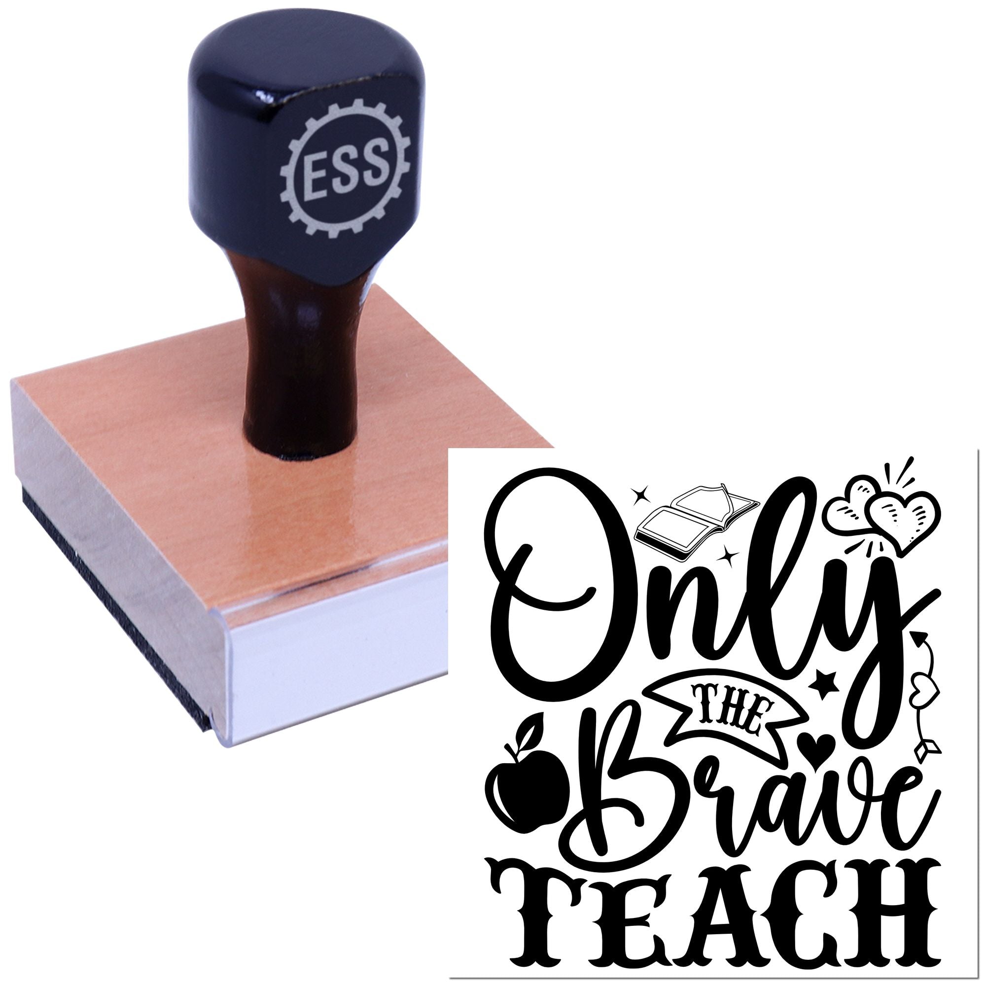 Bold Teaching Tribute Paper Craft Rubber Stamp