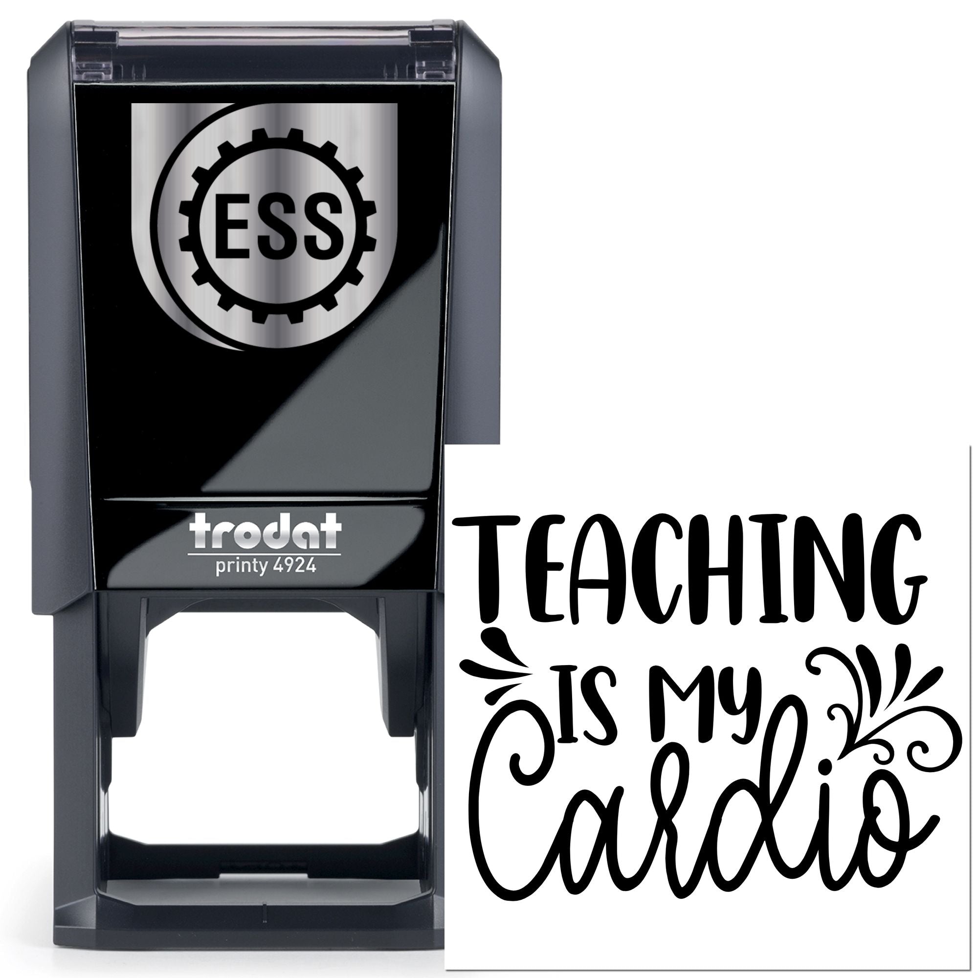 Self-Inking Teaching Cardio Journaling Stamp