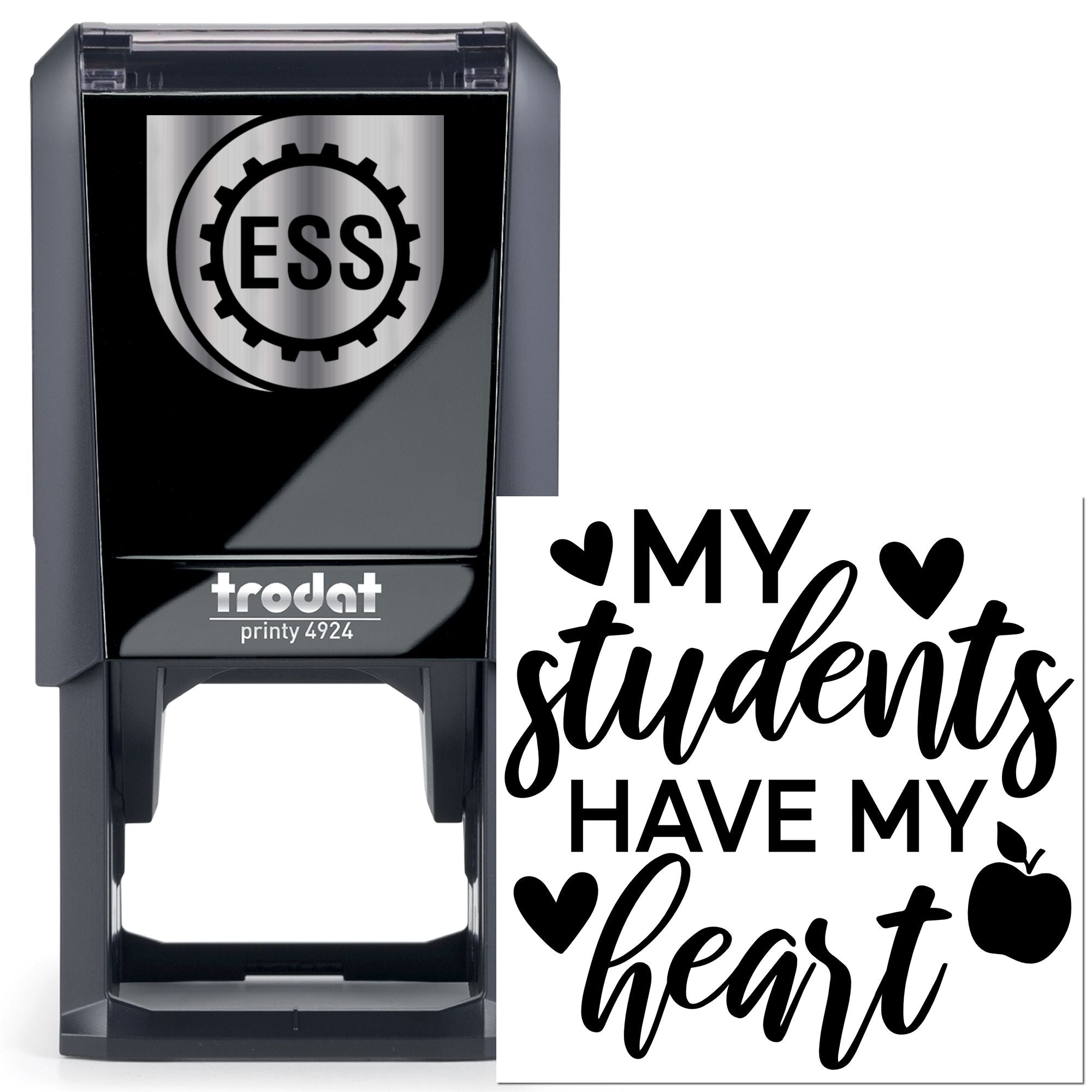 Self-Inking Heartfelt Students Tag Stamp