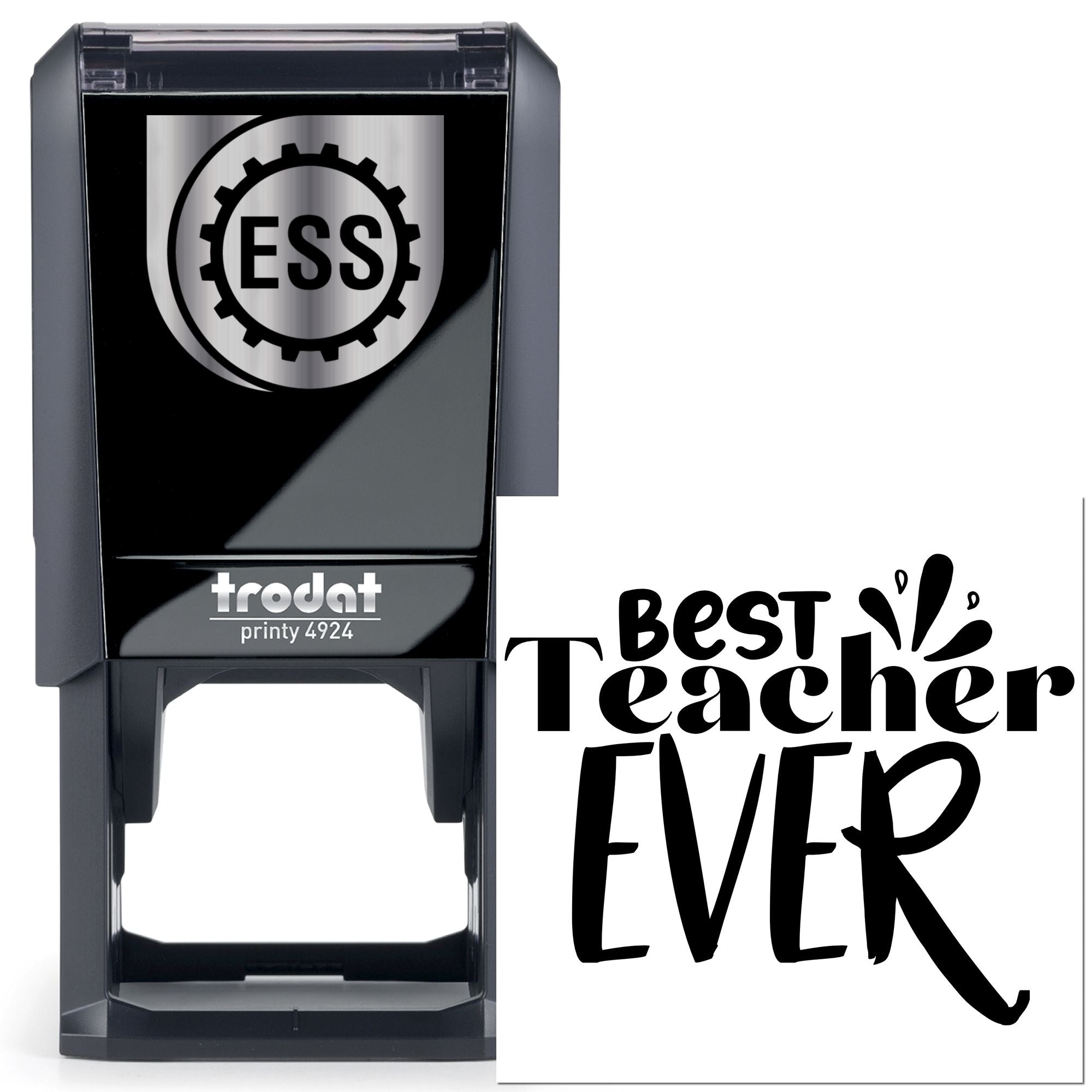 Self-Inking Best Teacher Papercraft Stamp