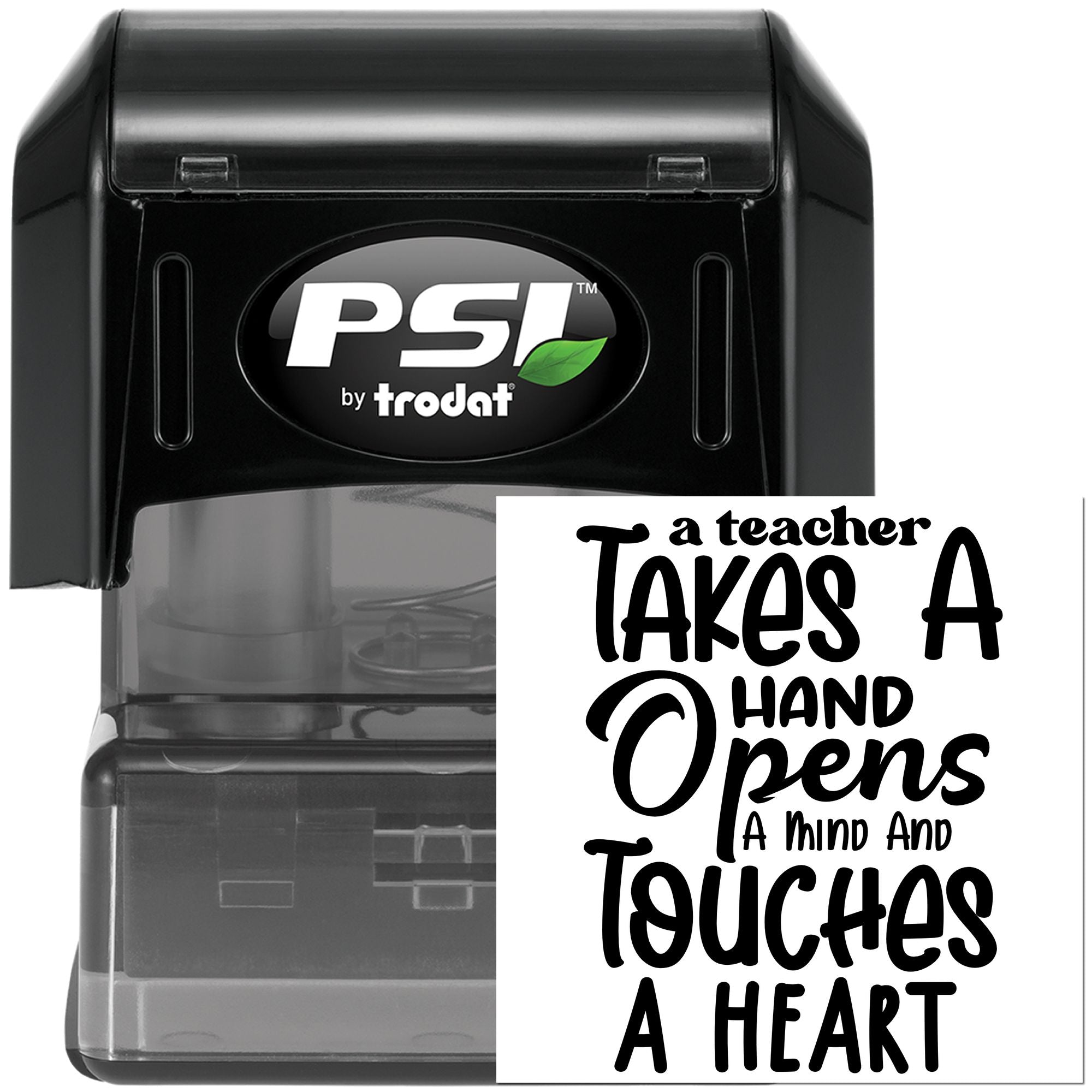 Pre-Inked Teacher Opens Hearts Paper Craft Stamp