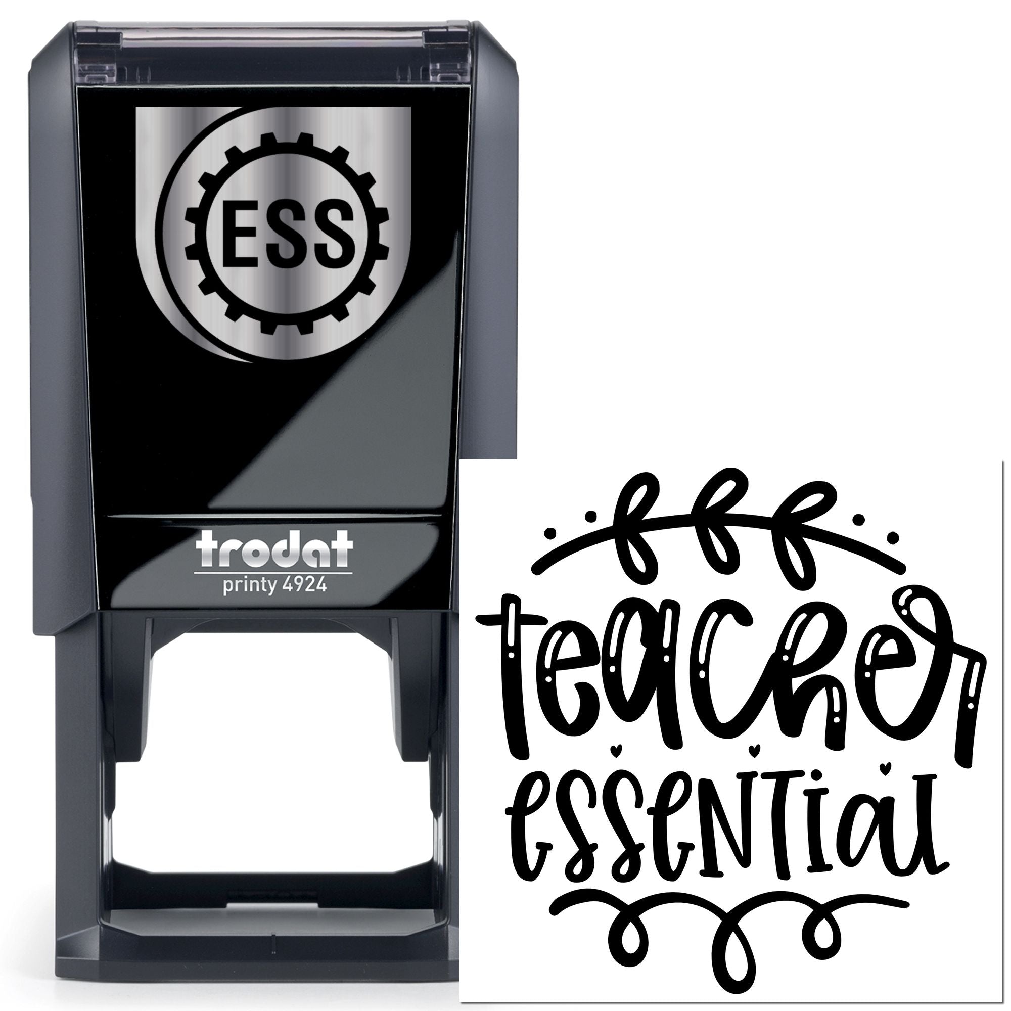 Self-Inking Essential Teacher Mini Card Stamp