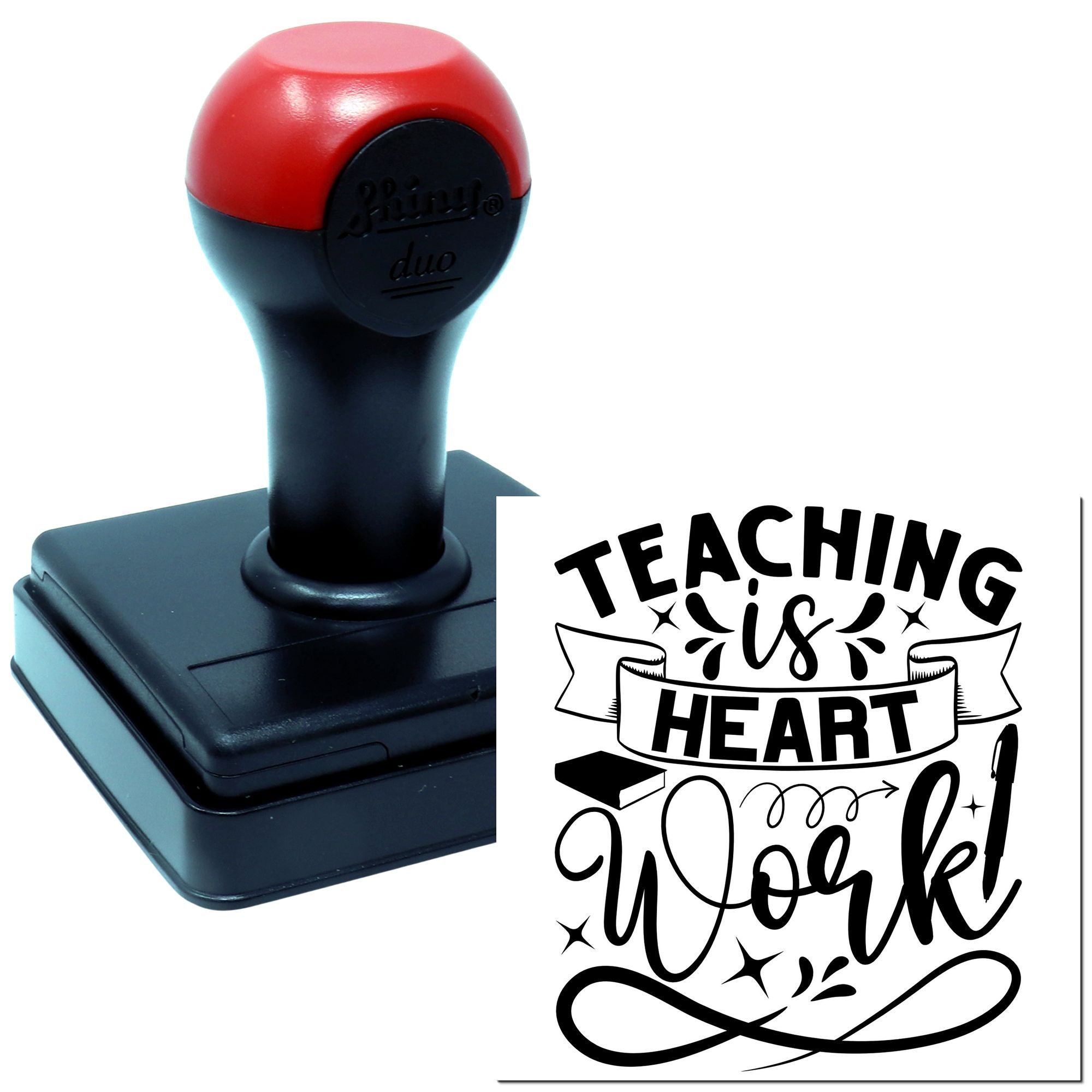 Duo Teaching Heartfelt Work Of Love Hand Stamp
