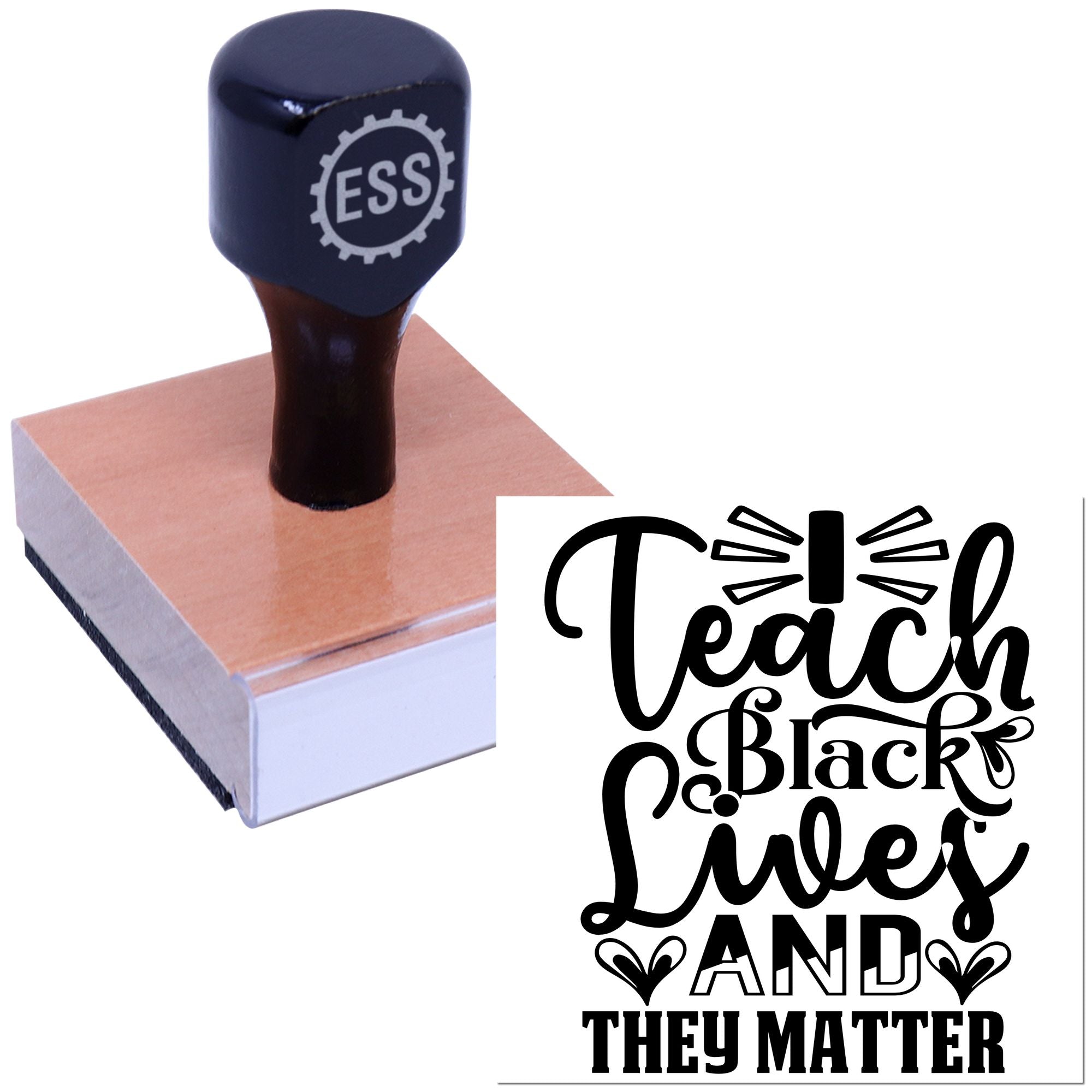 Empower Black Lives Card Rubber Stamp