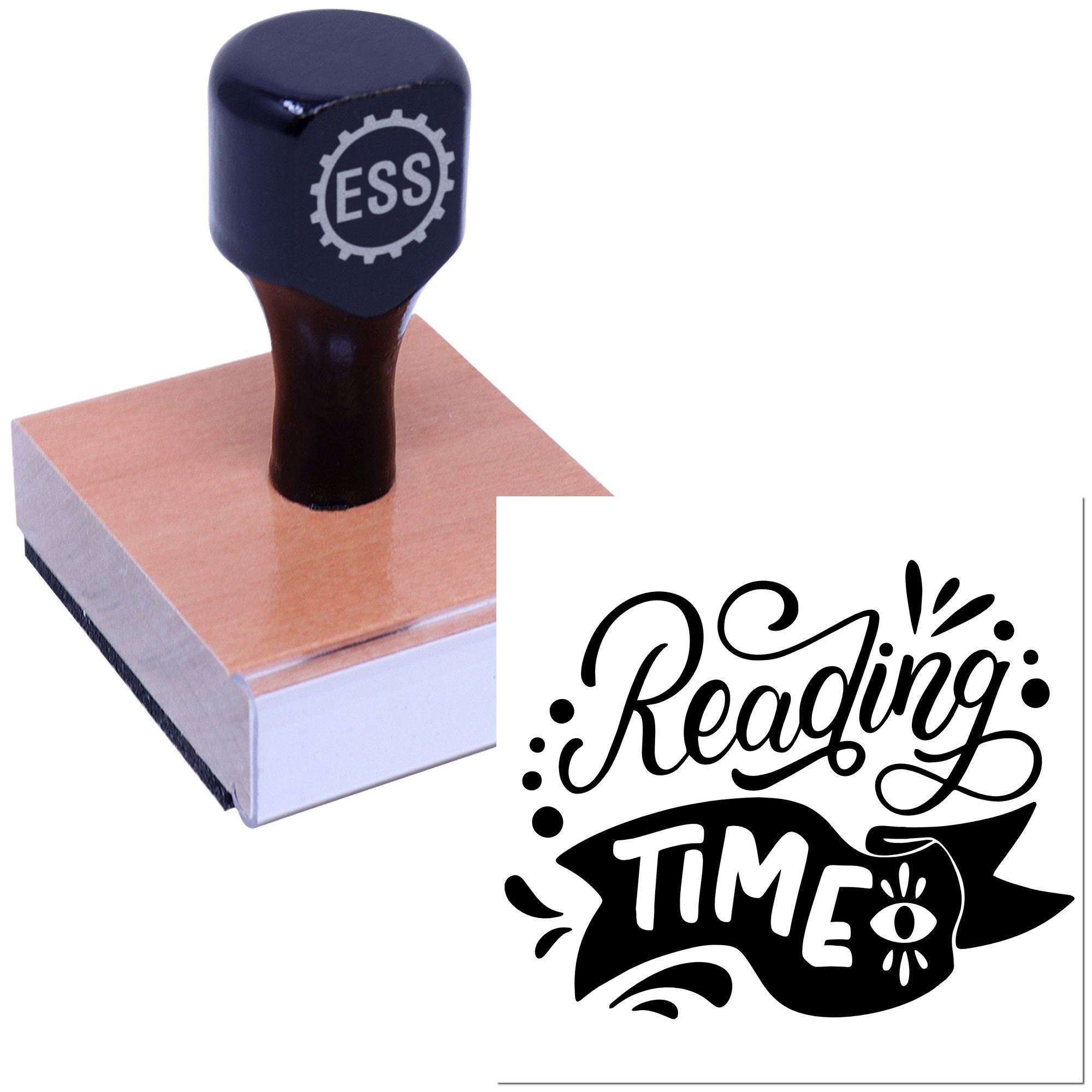 Cozy Reading Hour Paper Craft Rubber Stamp