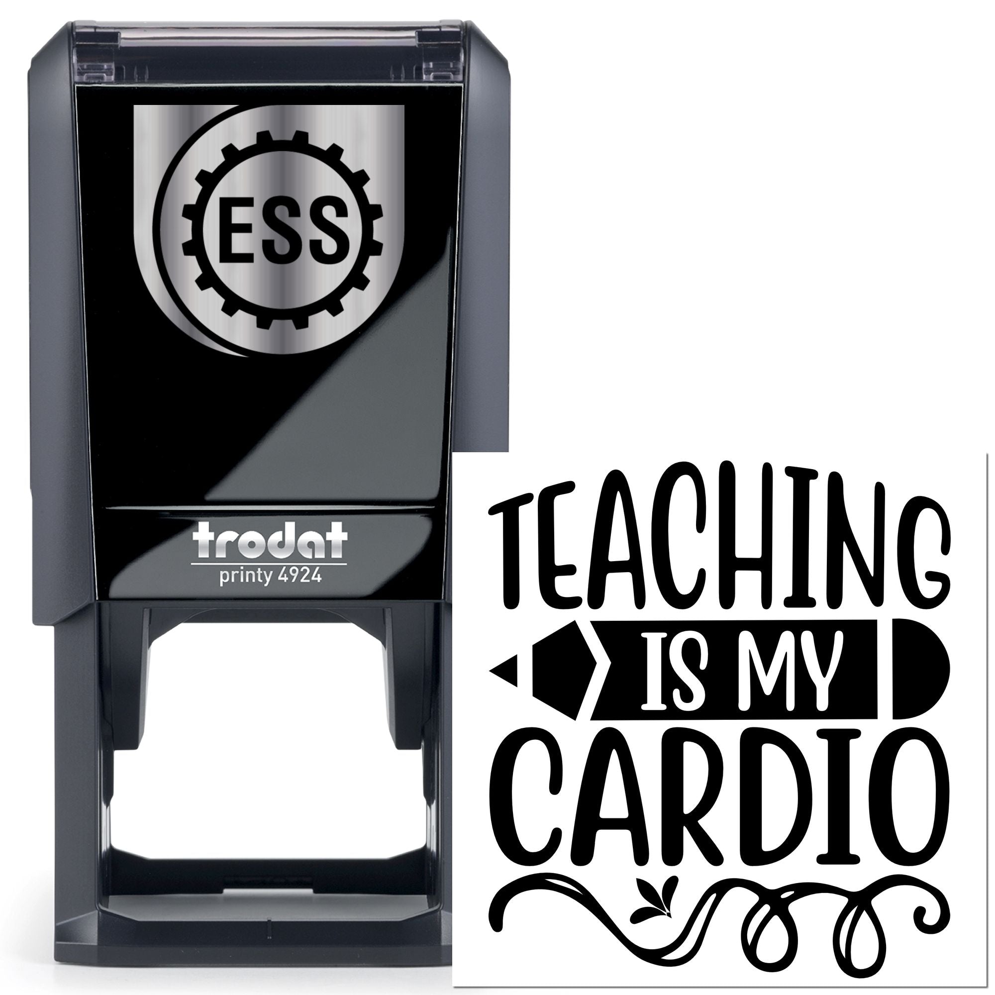 Self-Inking Teaching Cardio Paper Craft Stamp