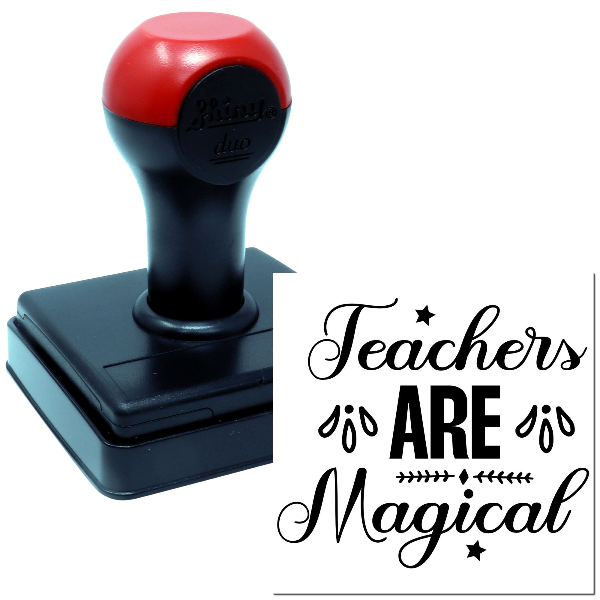 Duo Teachers Spark Joyful Lifelong Learning Hand Stamp