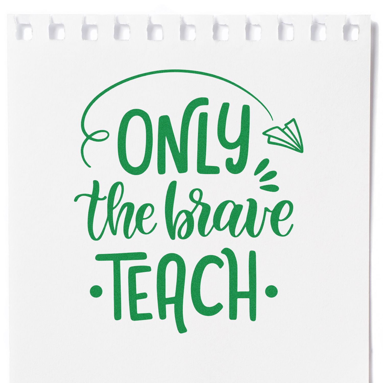 Self-Inking Brave Teacher Tag Stamp