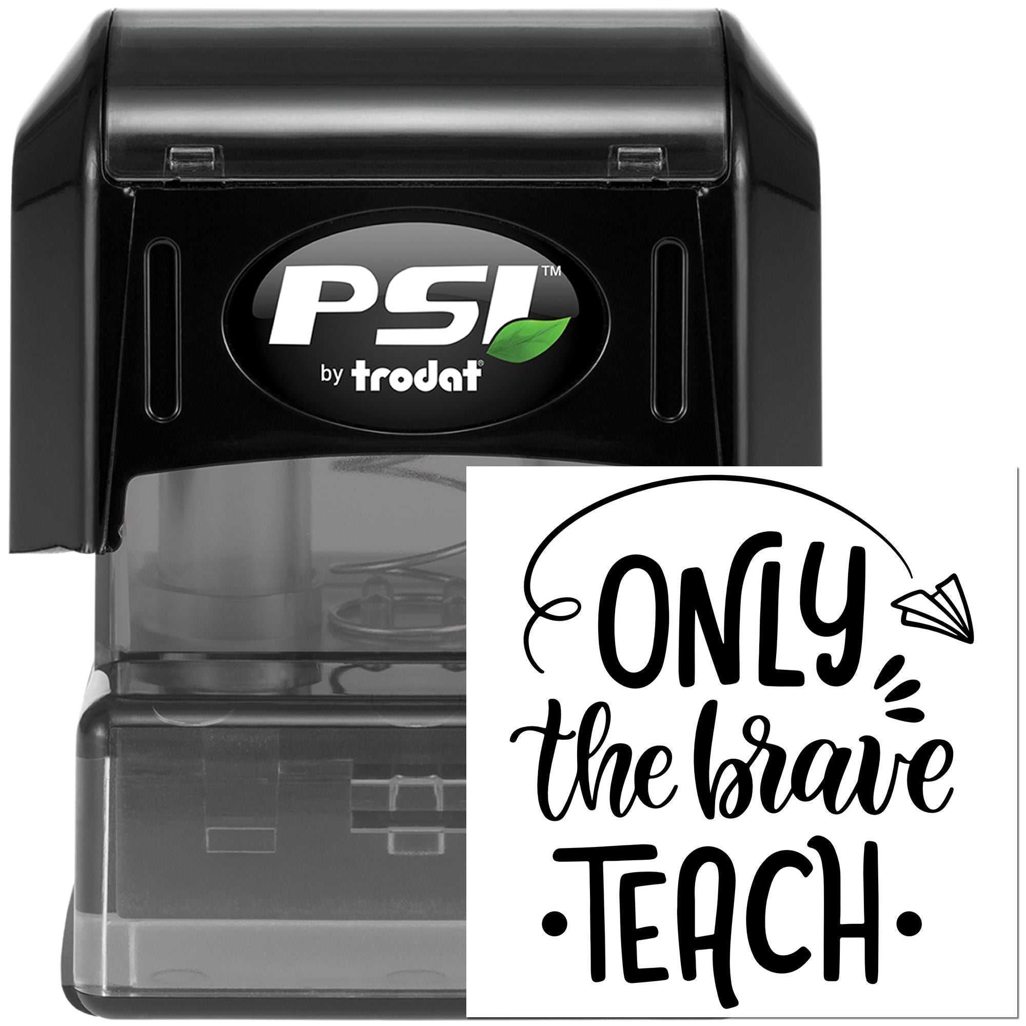 Pre-Inked Only The Brave Mini Card Stamp