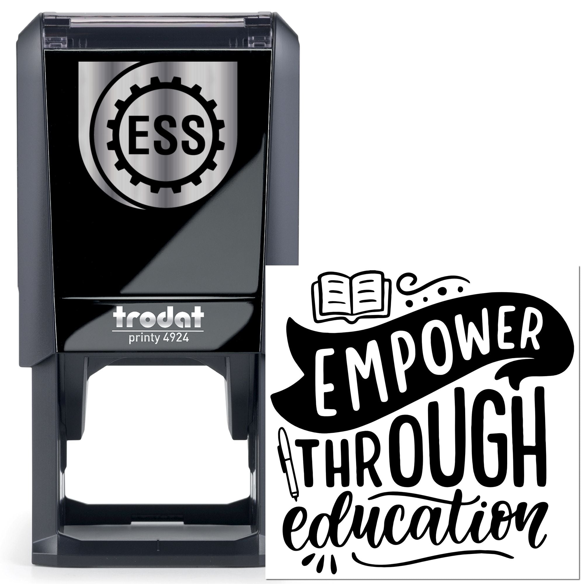 Self-Inking Education Empowerment Party Favor Stamp