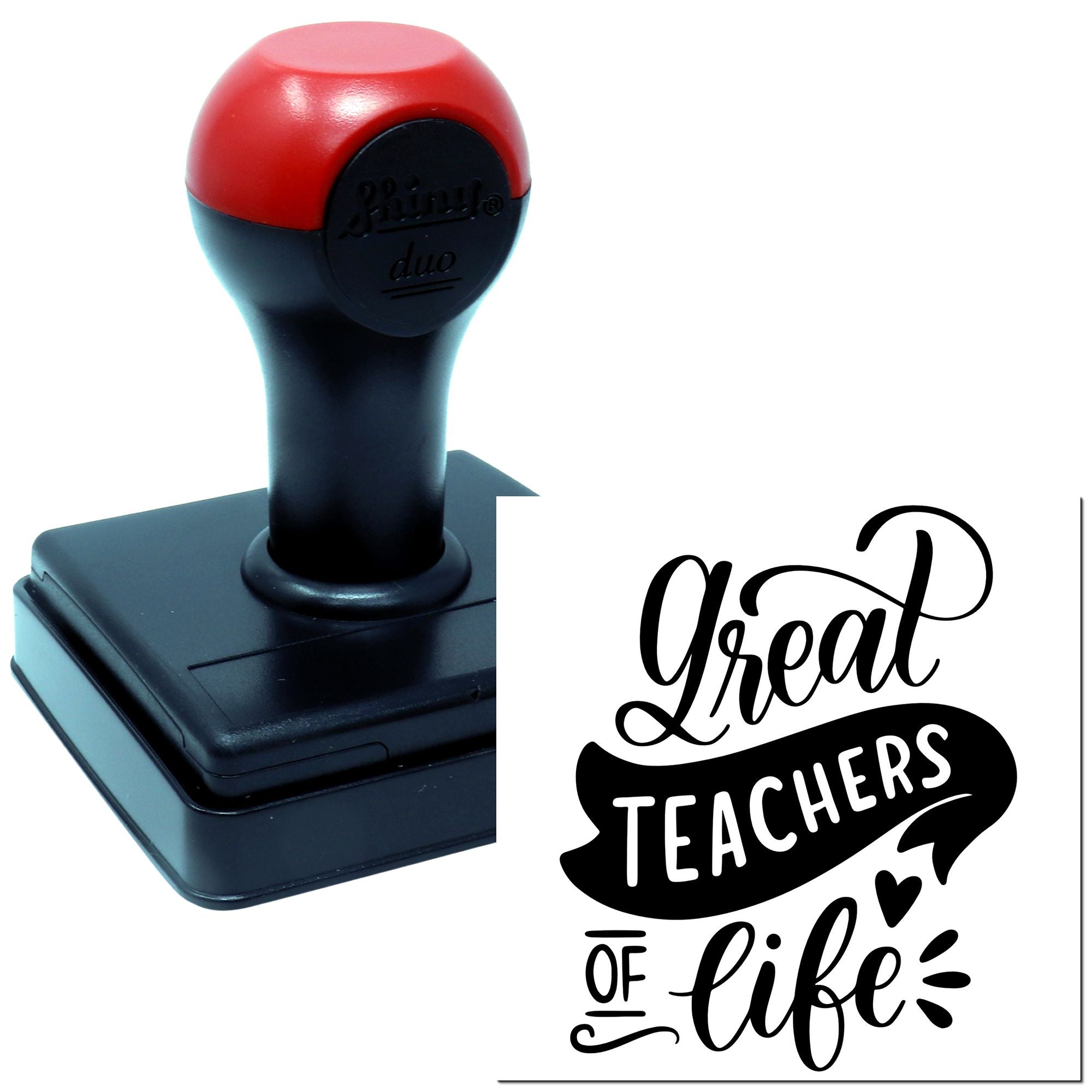Duo Inspirational Great Teachers Of Life Hand Stamp