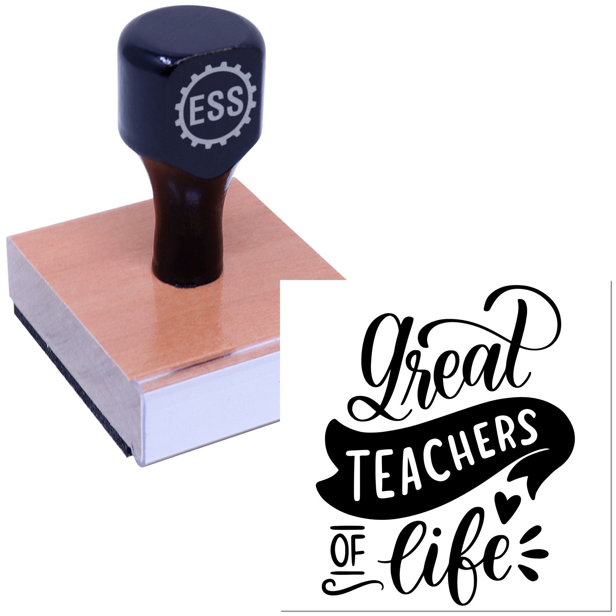 Inspiring Educator Life Scrapbook Rubber Stamp