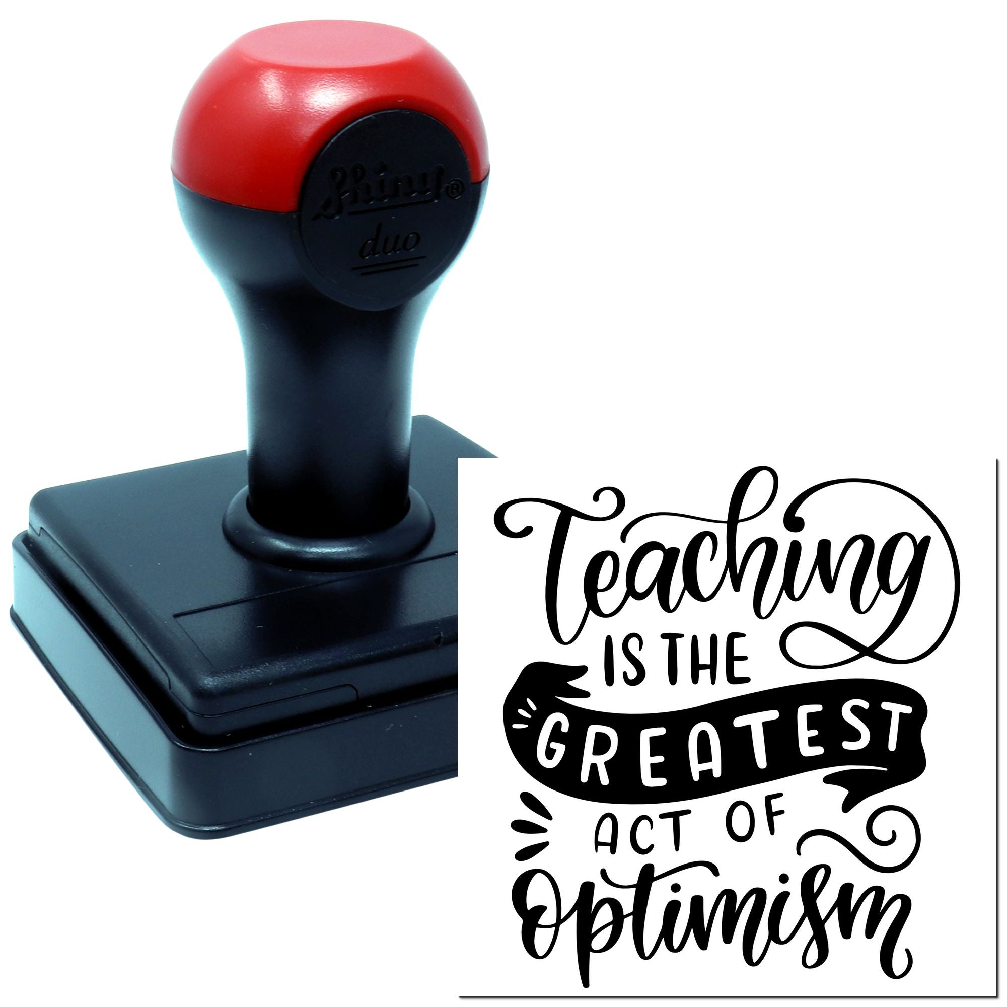 Duo Teaching Is The Greatest Optimism Hand Stamp