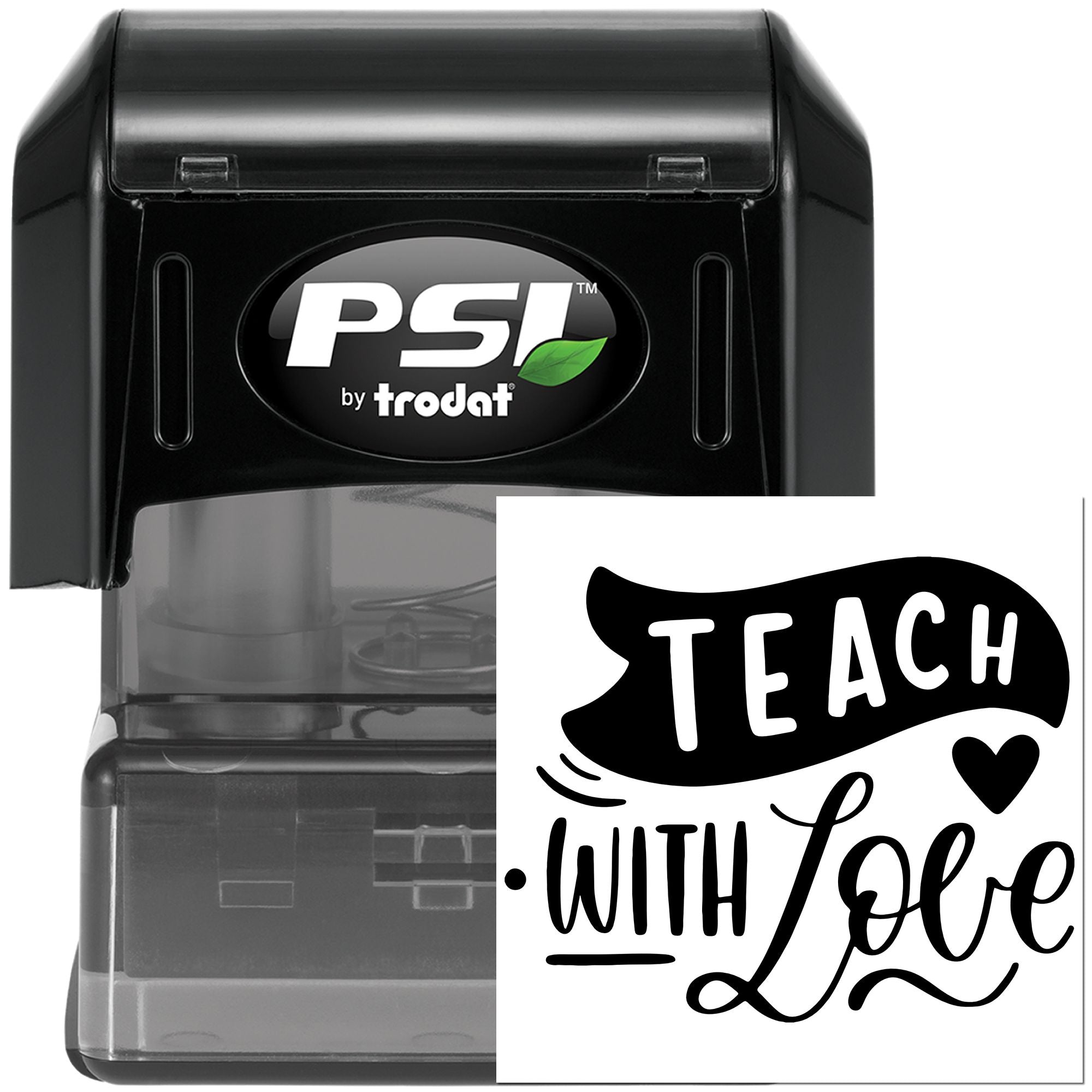 Pre-Inked Teach With Love Crafting Stamp