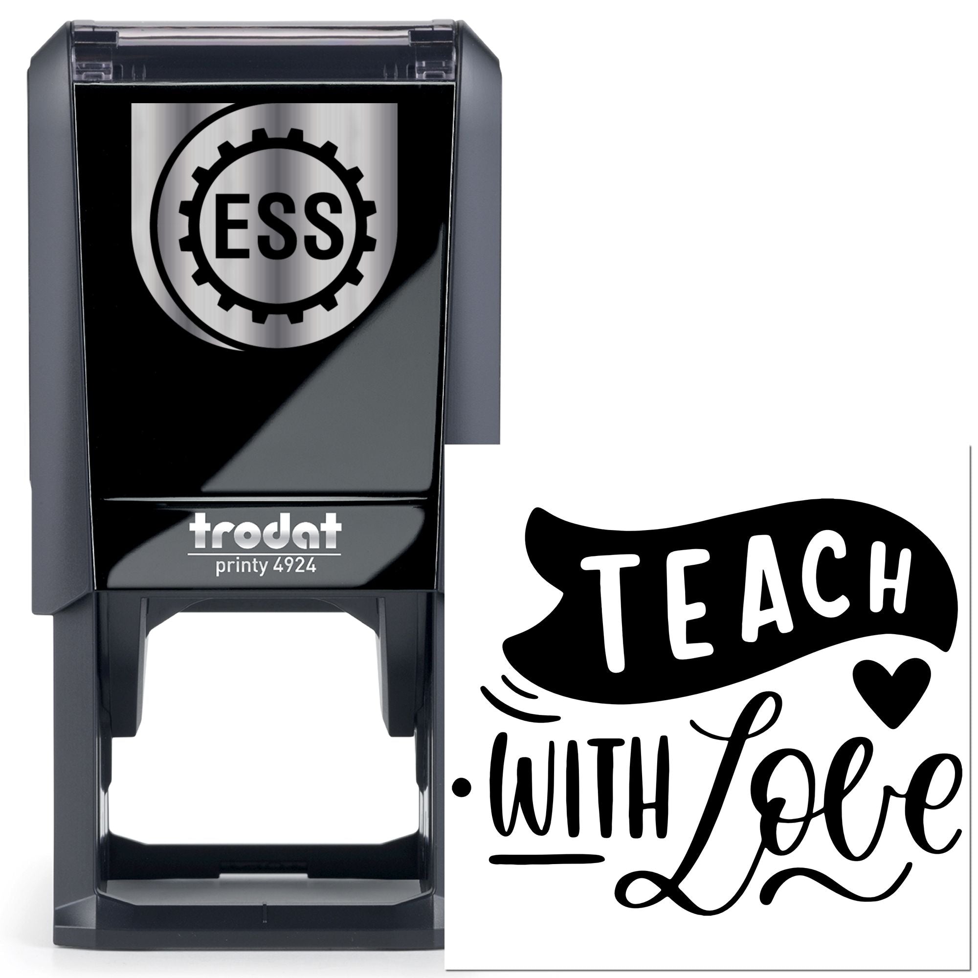 Self-Inking Teach Love Card Making Stamp