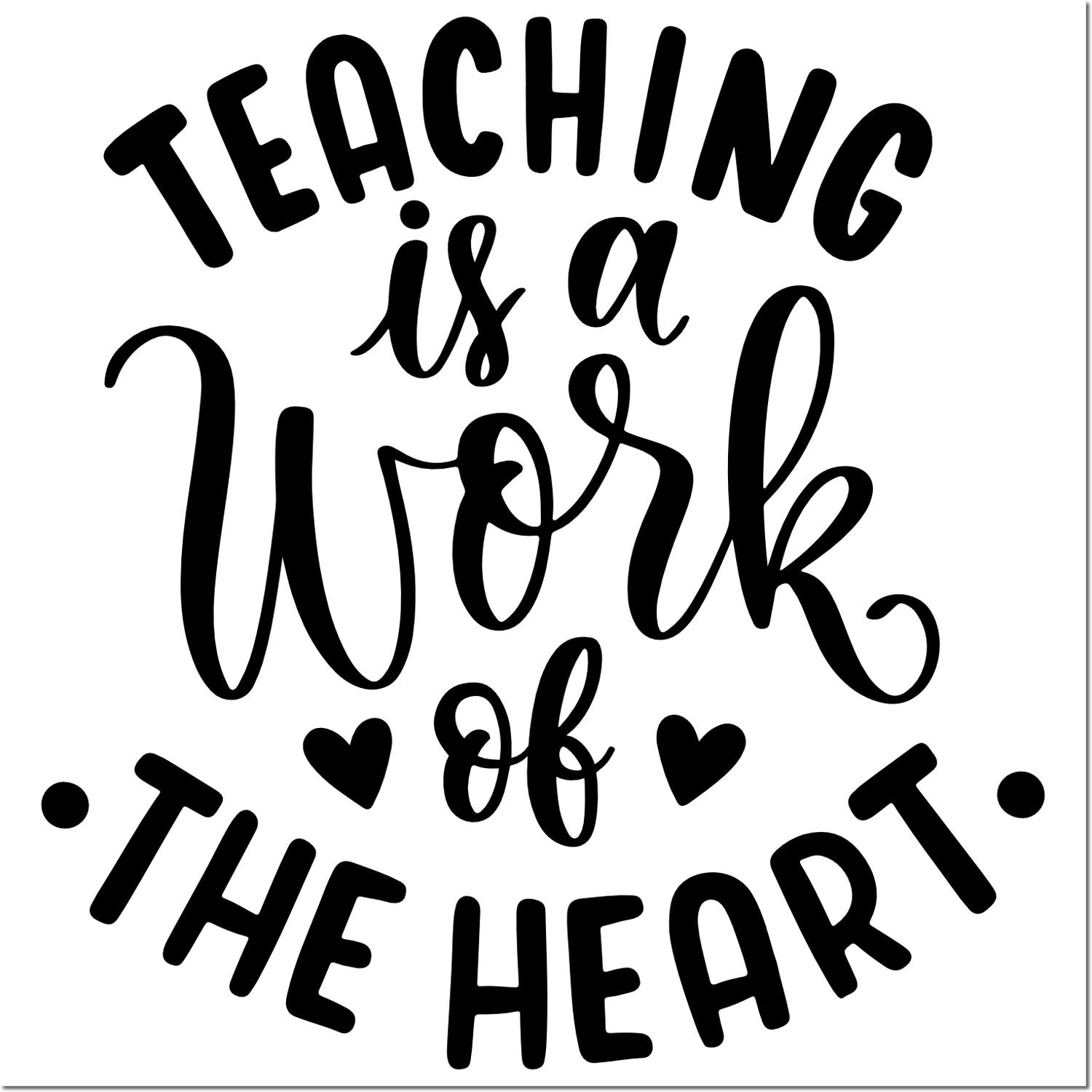 Heart-Centered Education Journaling Rubber Stamp