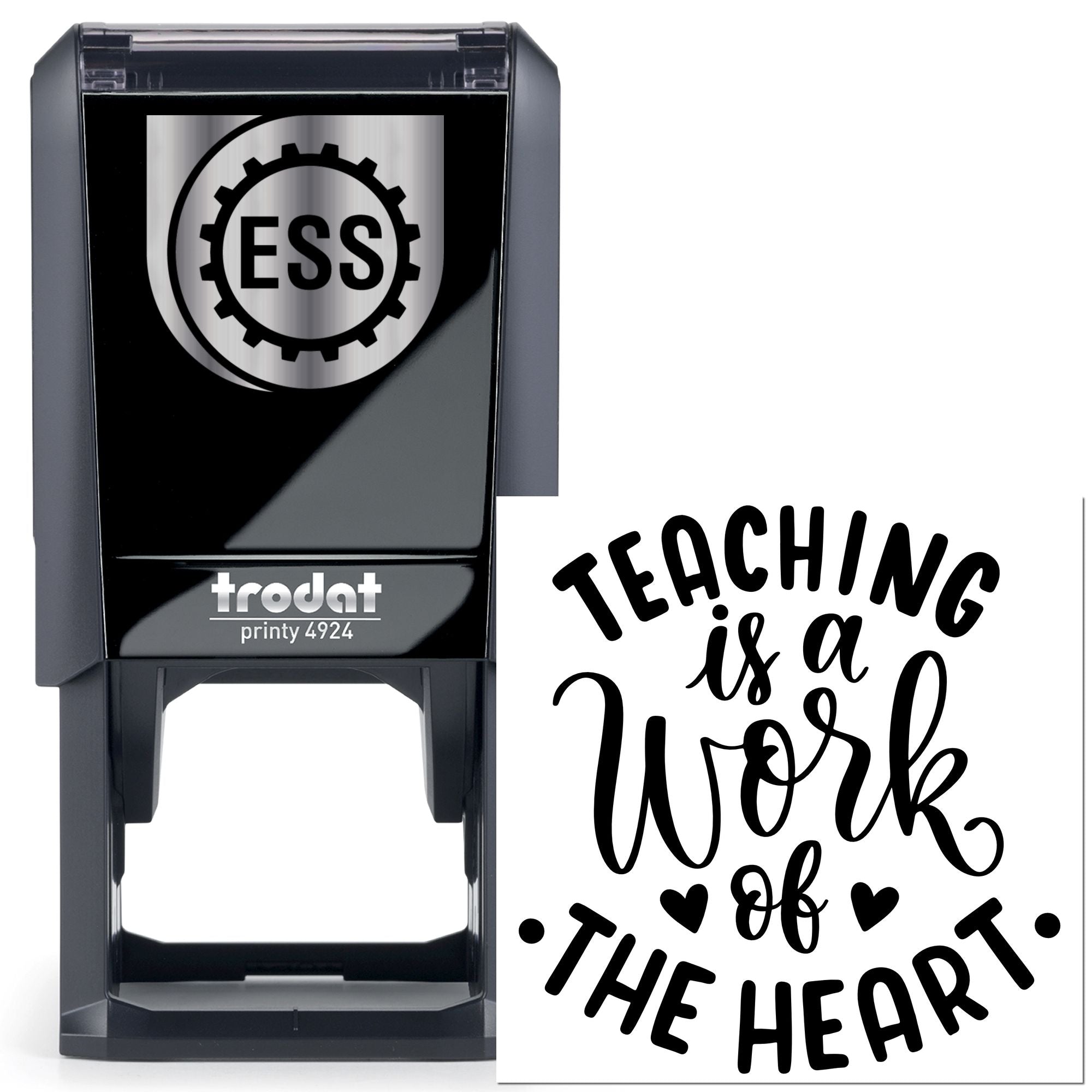 Self-Inking Heart Work Cardmaking Stamp