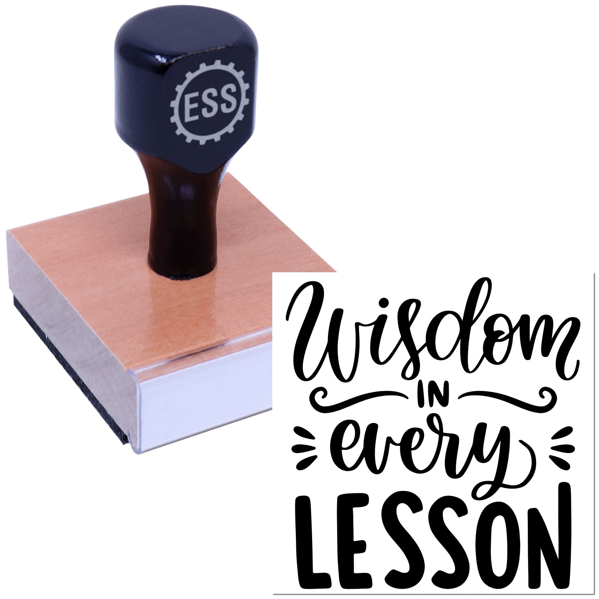 Learned Through Lessons Paper Goods Rubber Stamp