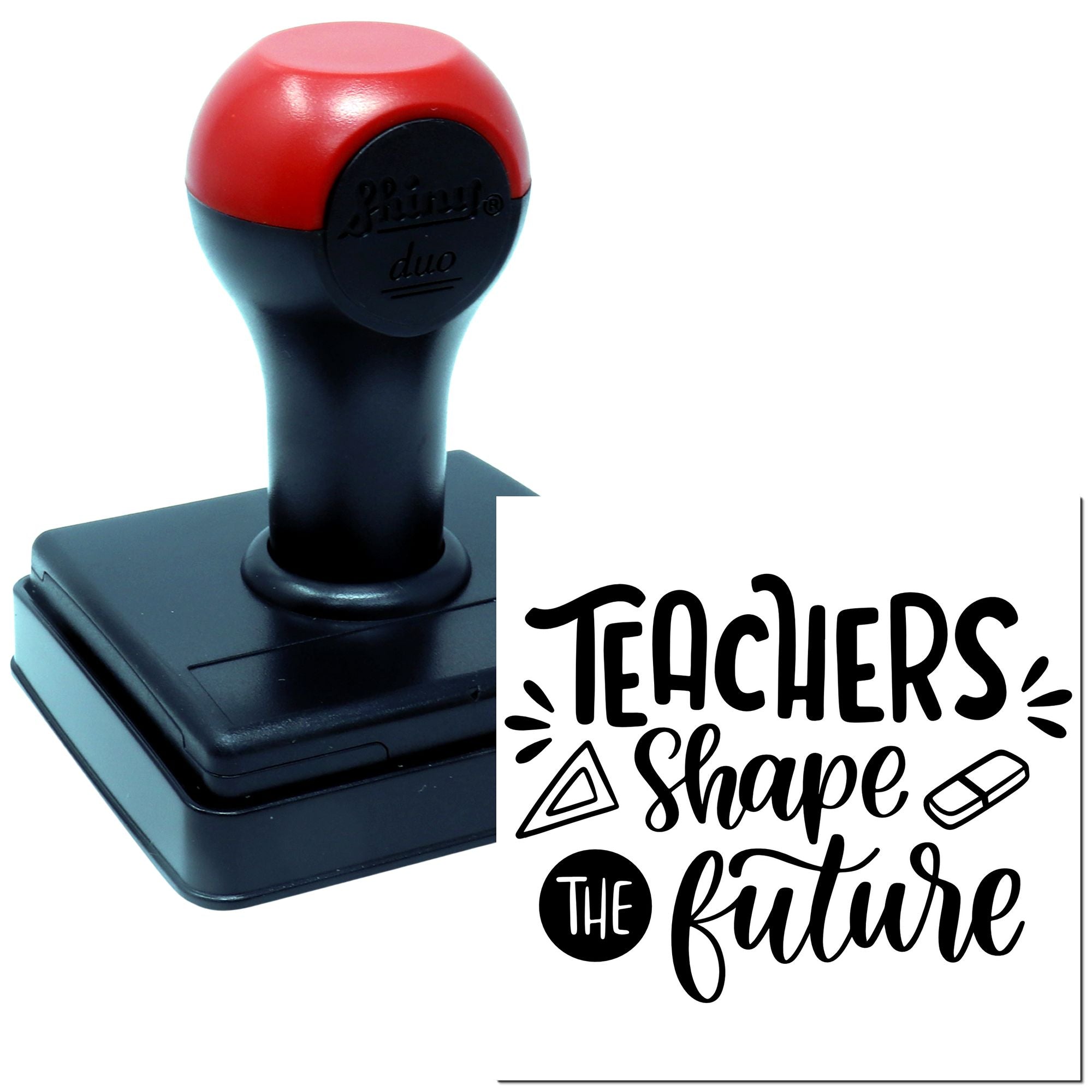 Duo Teachers Shape Our Bright Future Hand Stamp