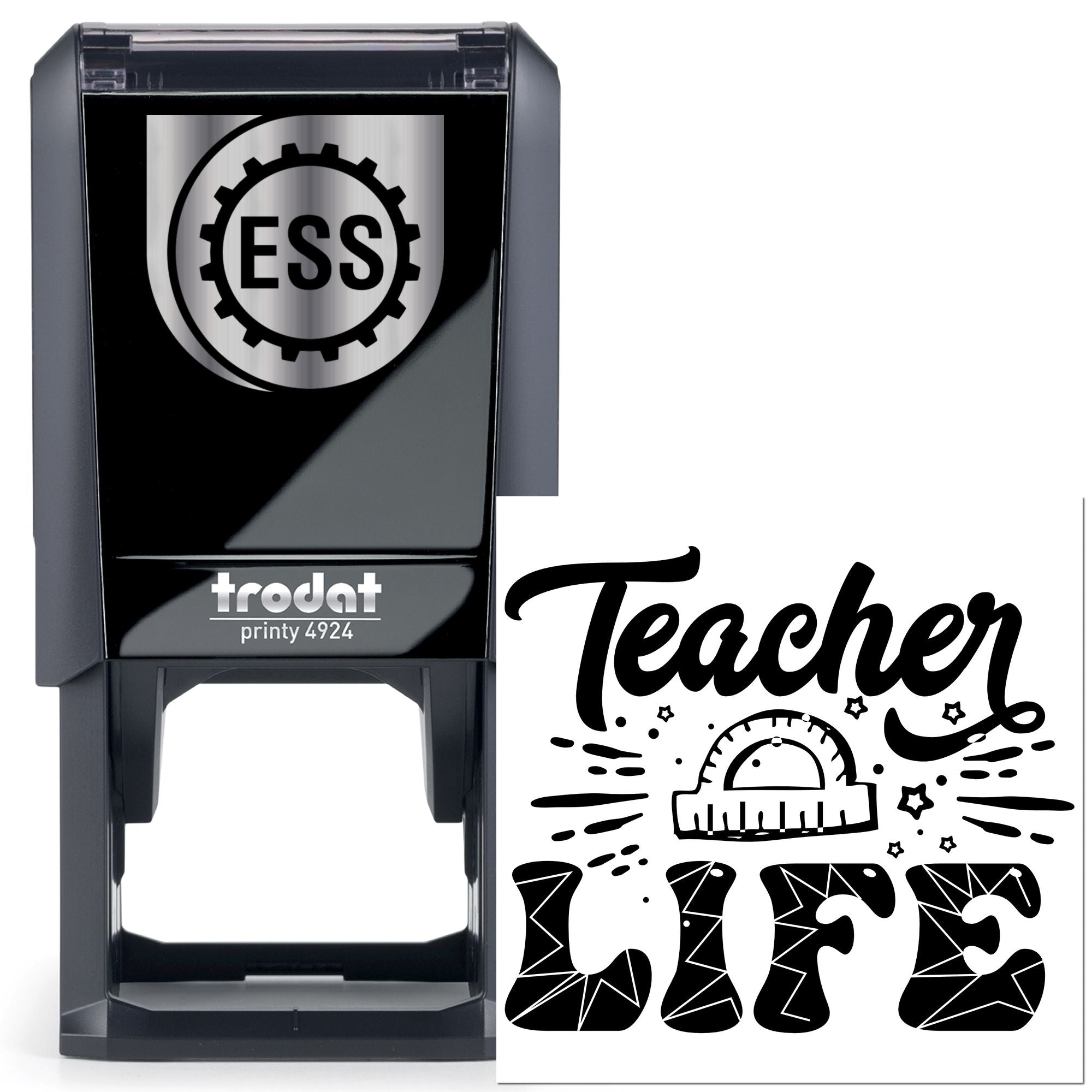 Self-Inking Teacher 2023 Note Card Stamp