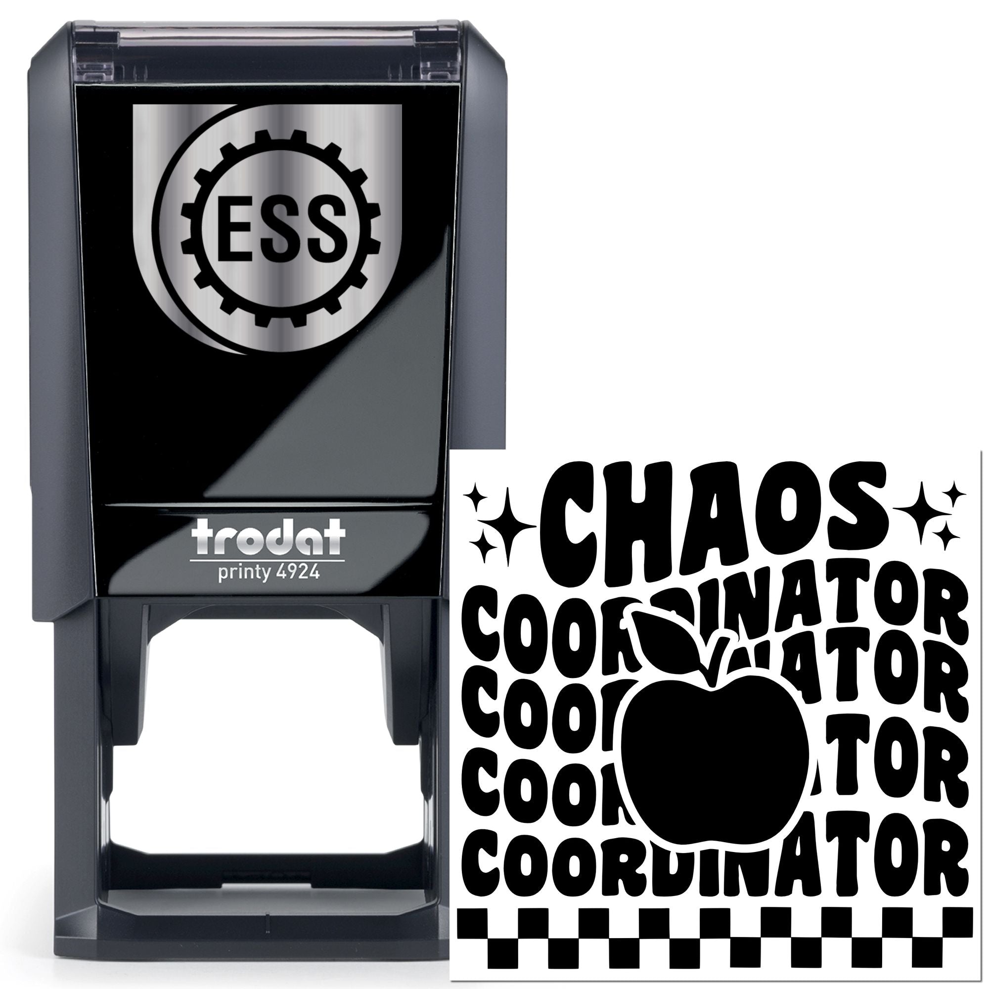 Self-Inking Chaos Coordinator Favor Tag Stamp