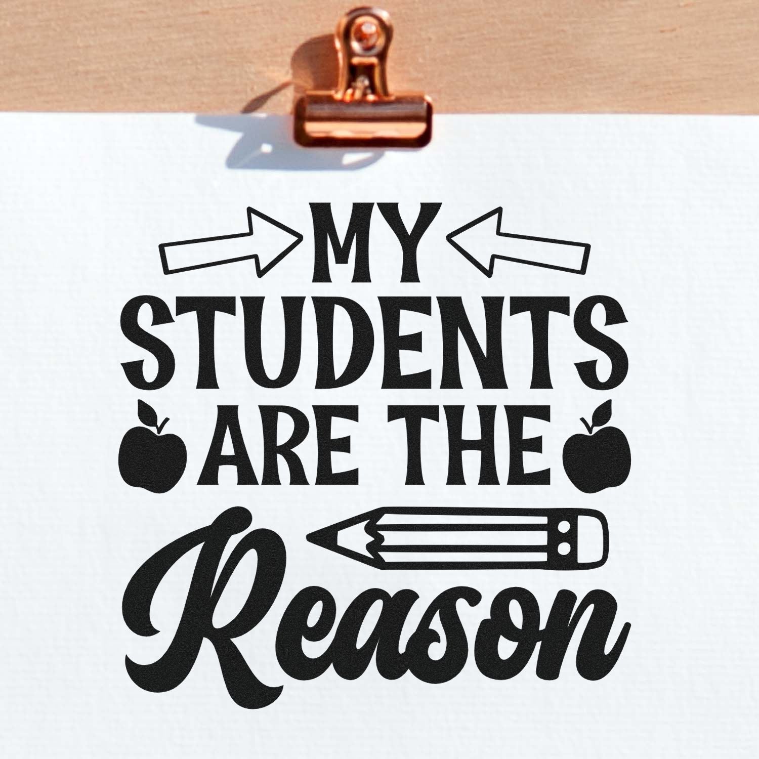 Self-Inking Teacher Appreciation Place Card Stamp