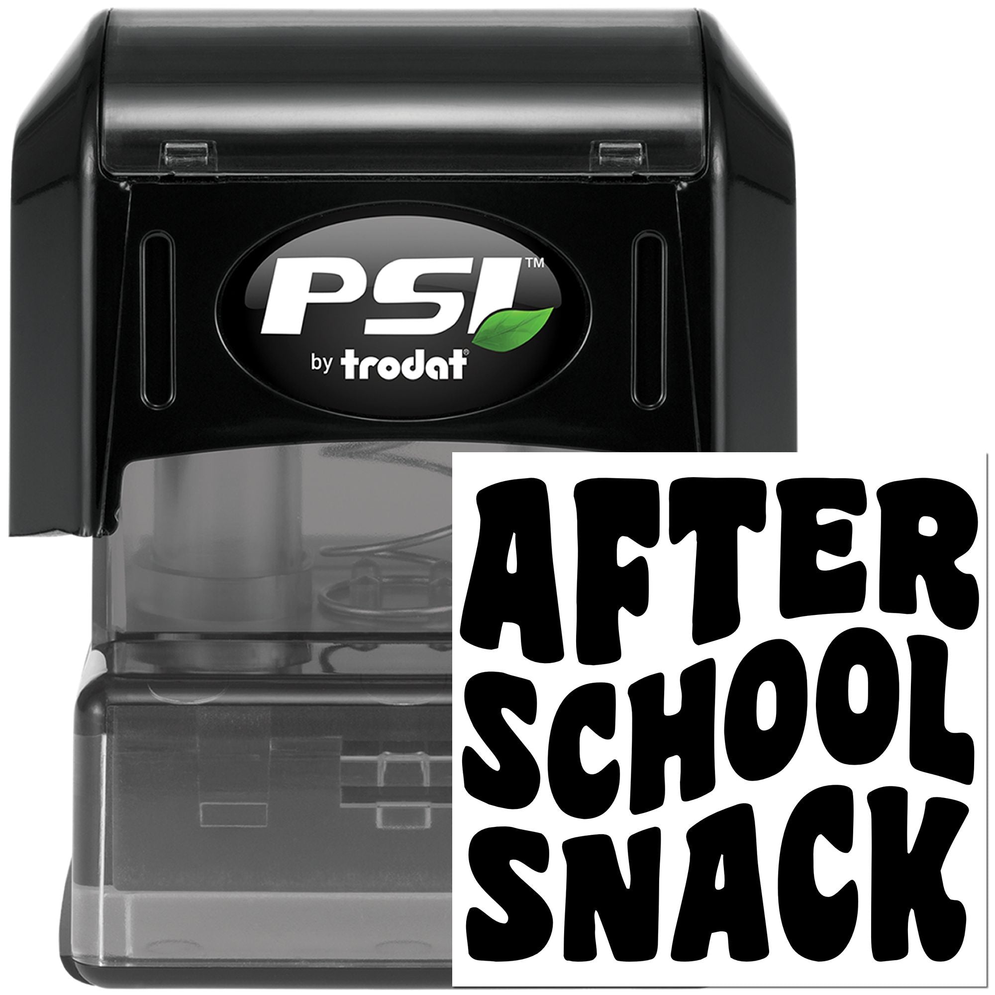 Pre-Inked After School Snack Favor Tag Stamp