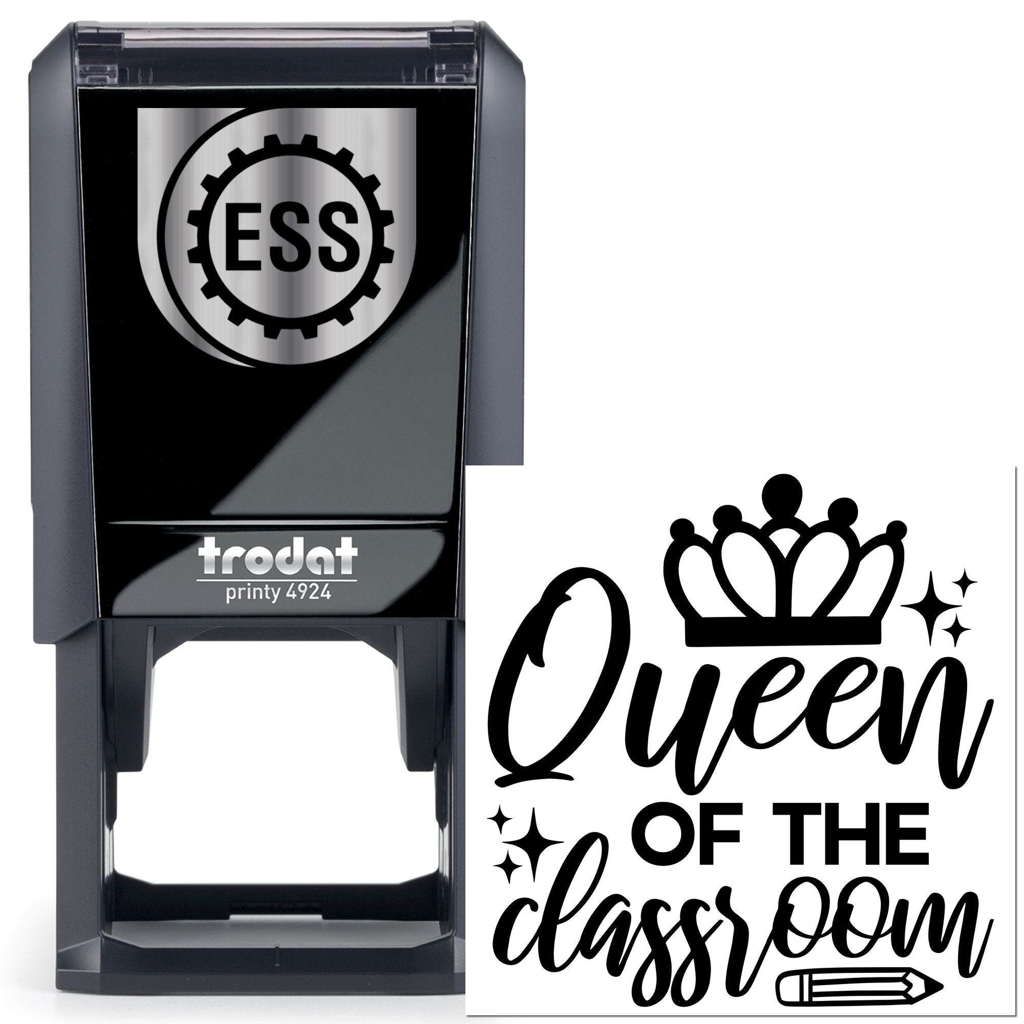 Self-Inking Classroom Queen Craft Stamp