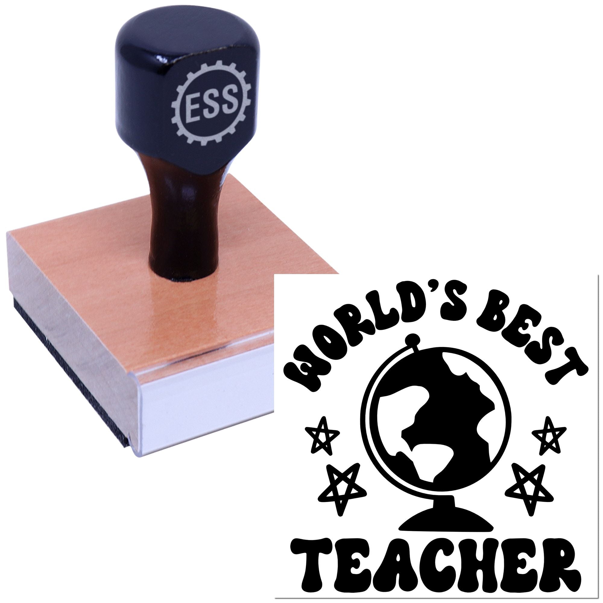 Globally Celebrated Educator Card Making Rubber Stamp