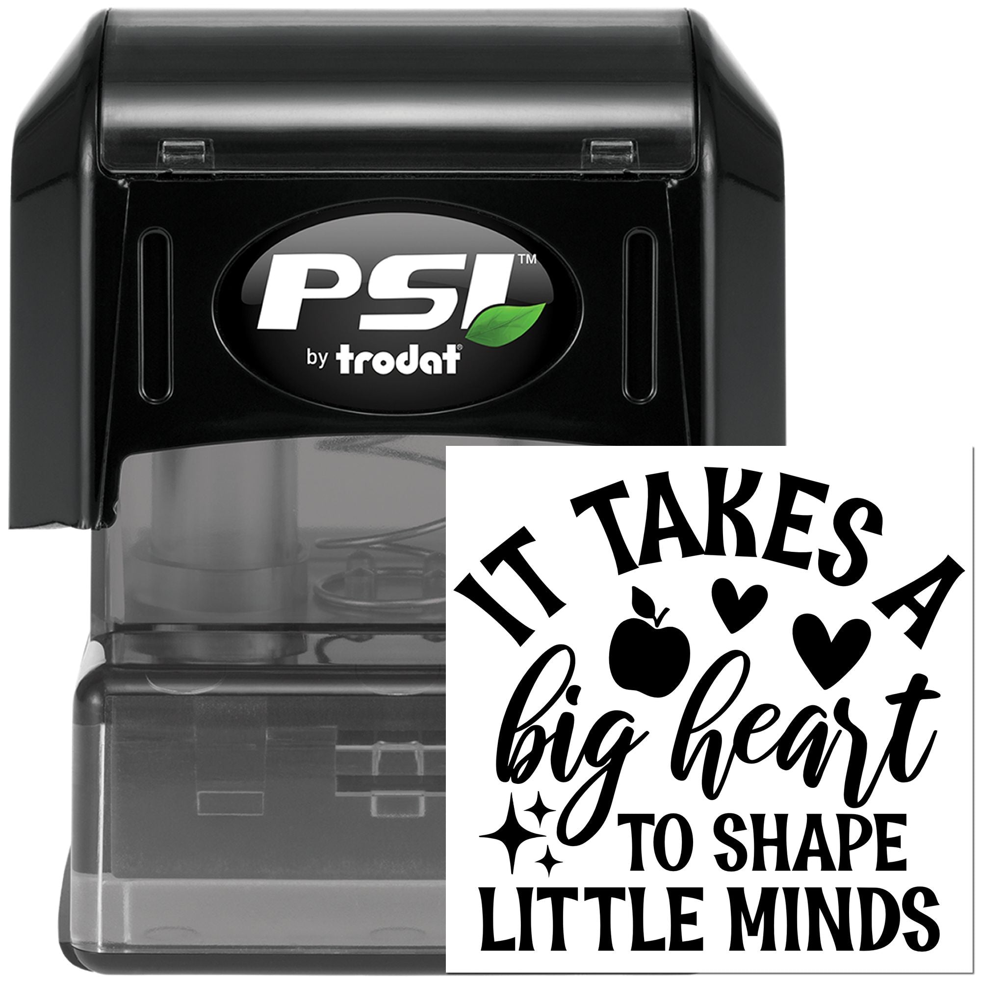 Pre-Inked Big Hearted Teacher Handcraft Stamp