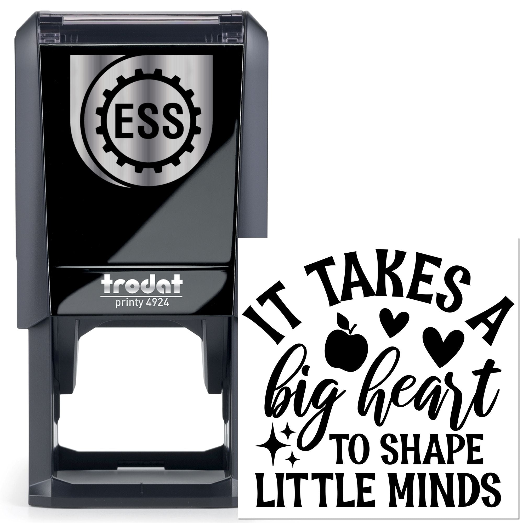 Self-Inking Big Hearted Paper Craft Stamp