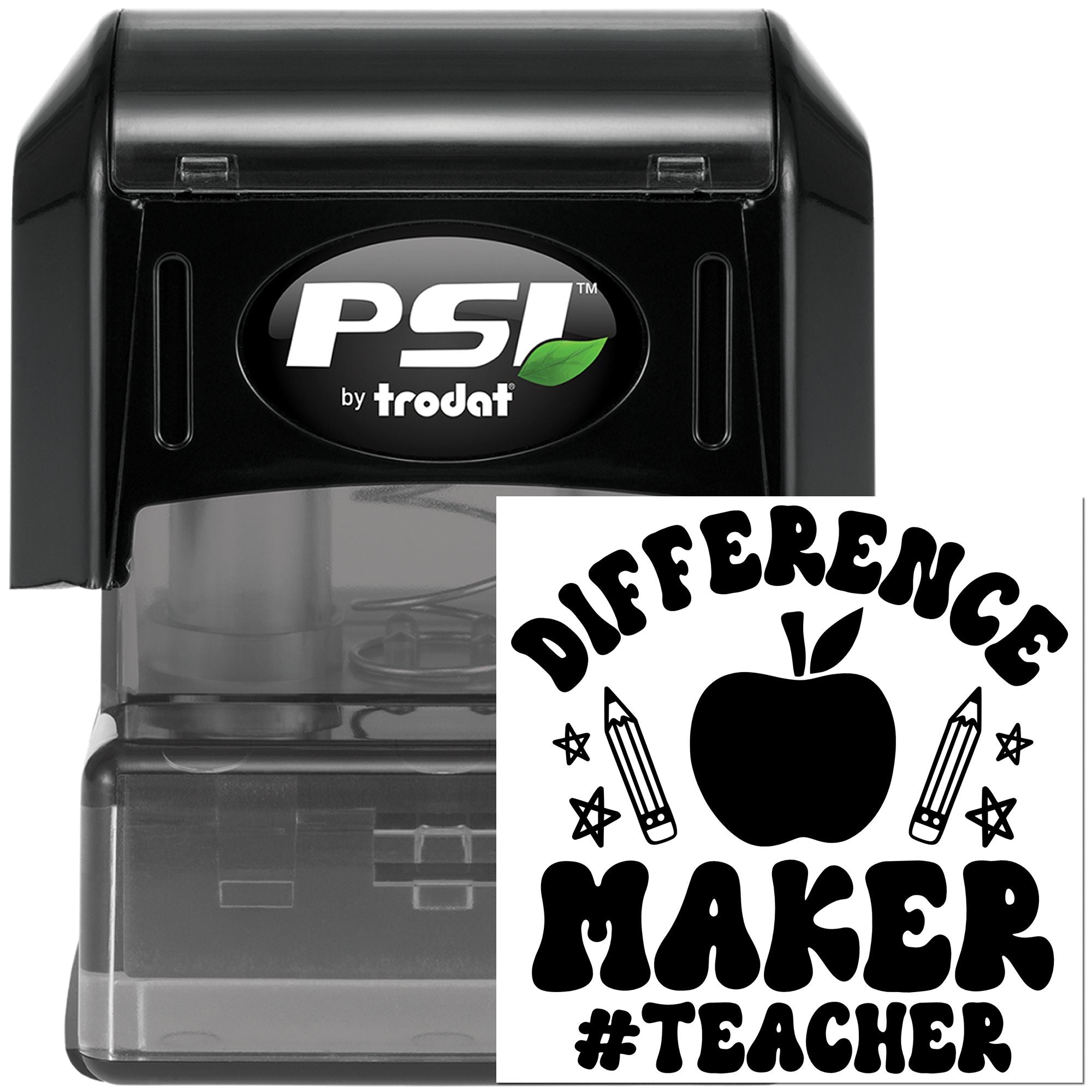 Pre-Inked Difference Maker Teacher Paper Craft Stamp