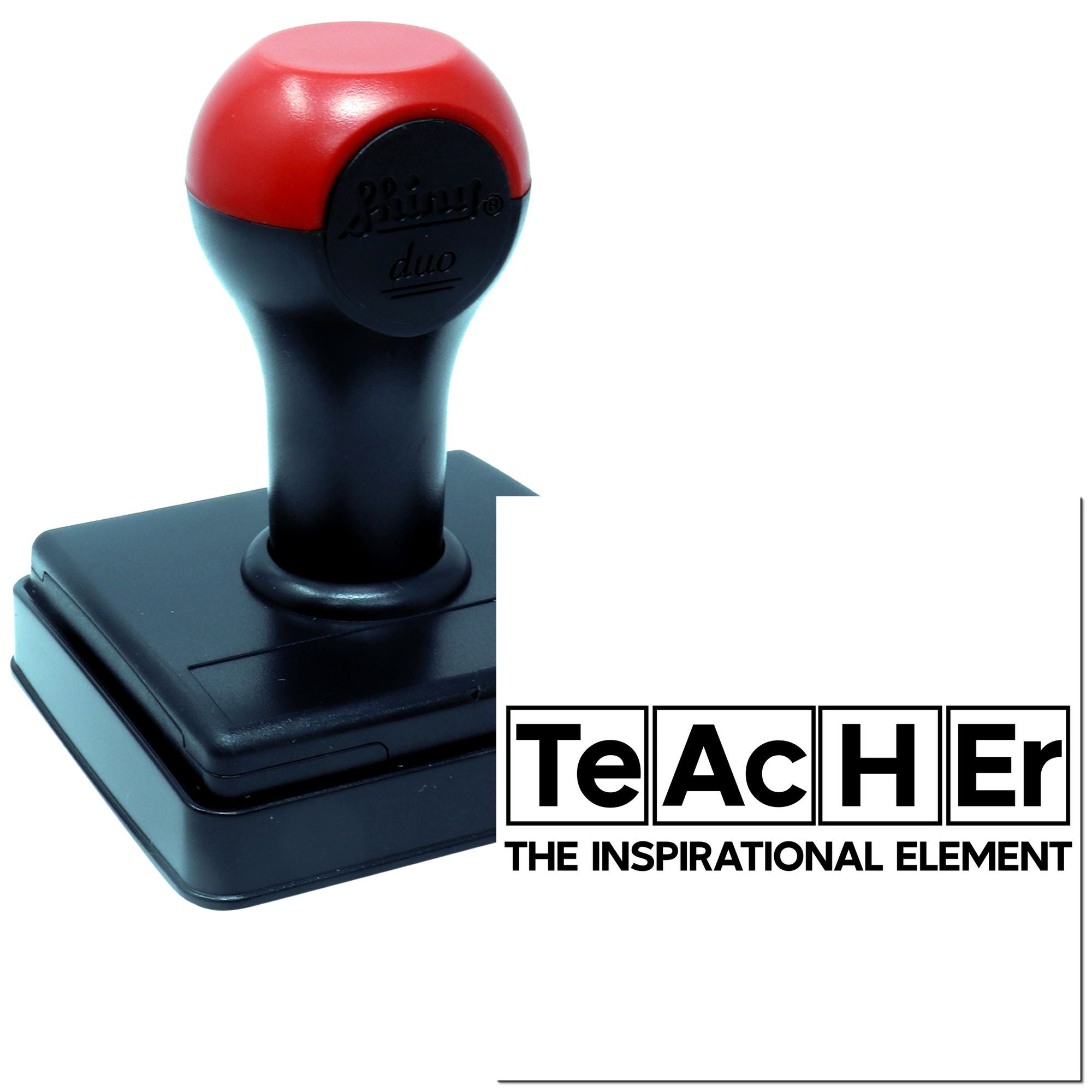 Duo Teacher Inspirational Element Of Learning Hand Stamp