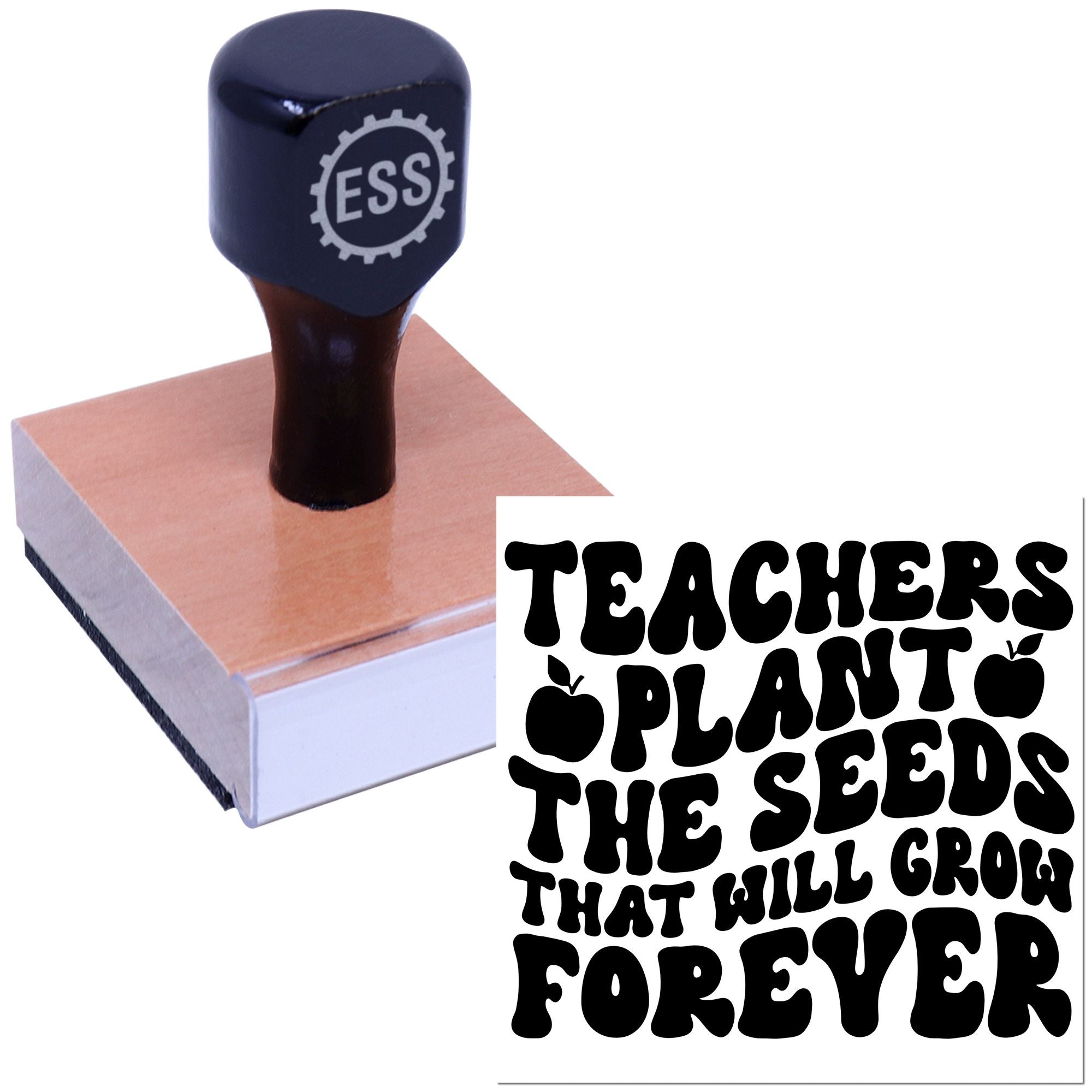 Planting Future Minds Note Card Rubber Stamp