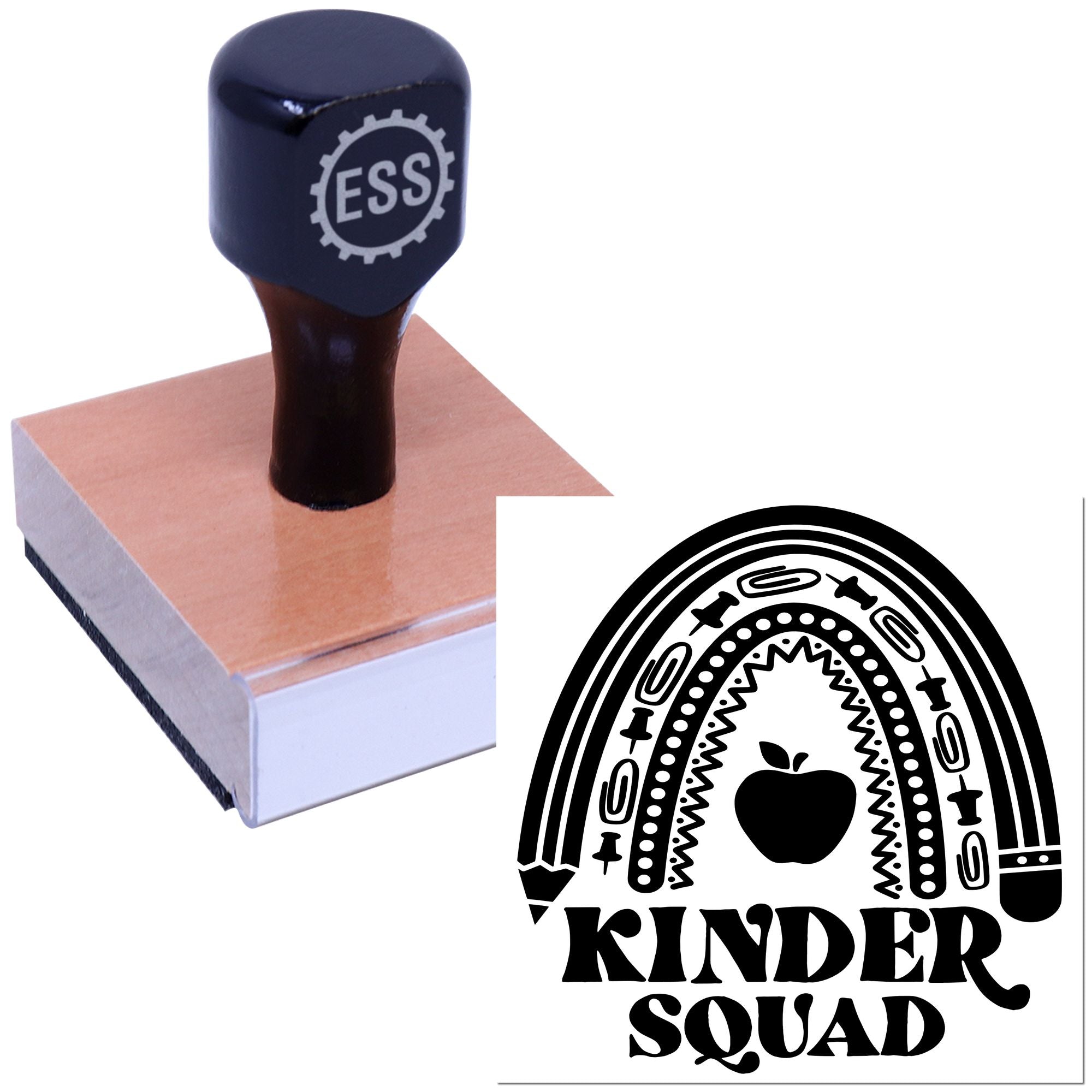 Rainbow Learning Tools Scrapbook Rubber Stamp