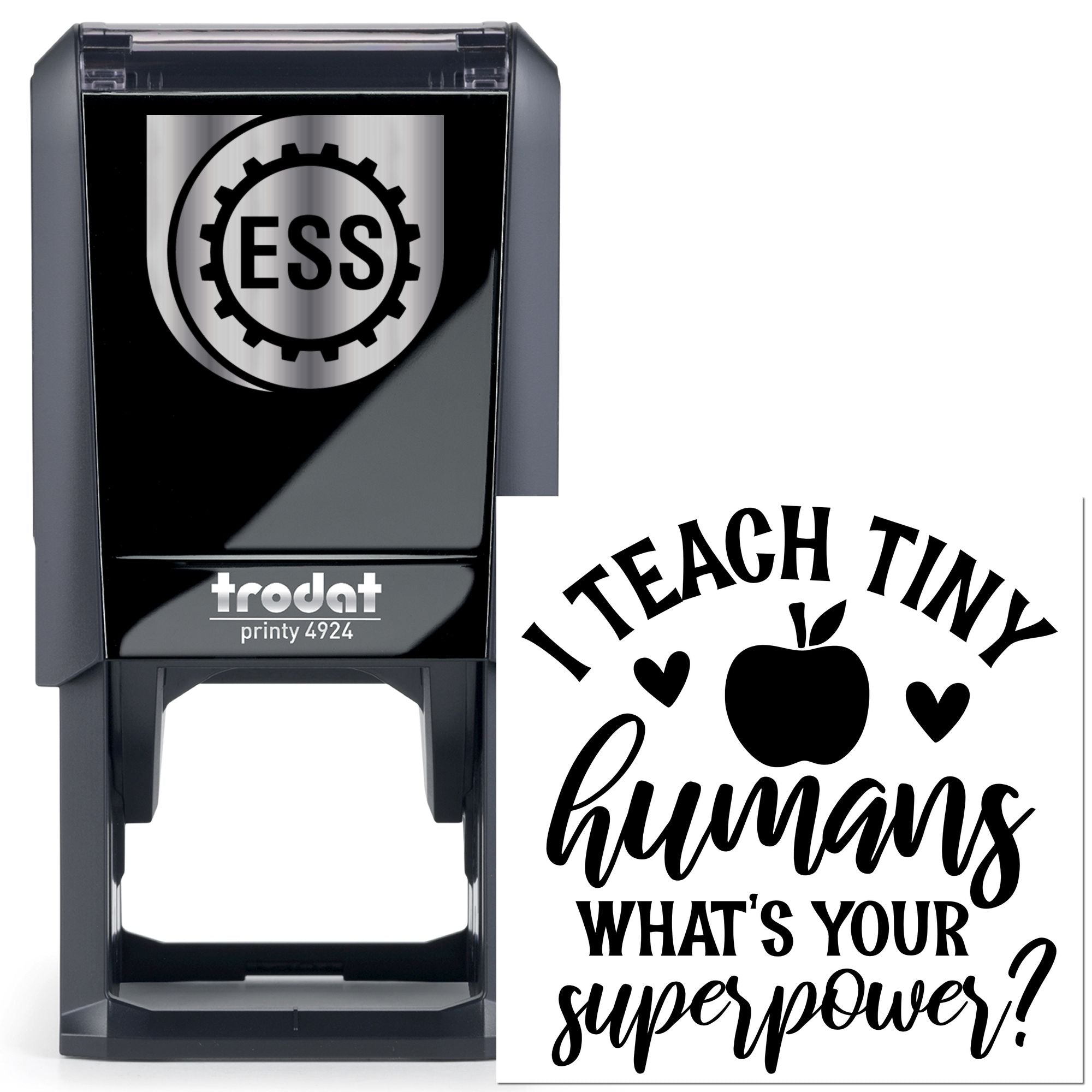 Self-Inking Teacher Power Card Stamp