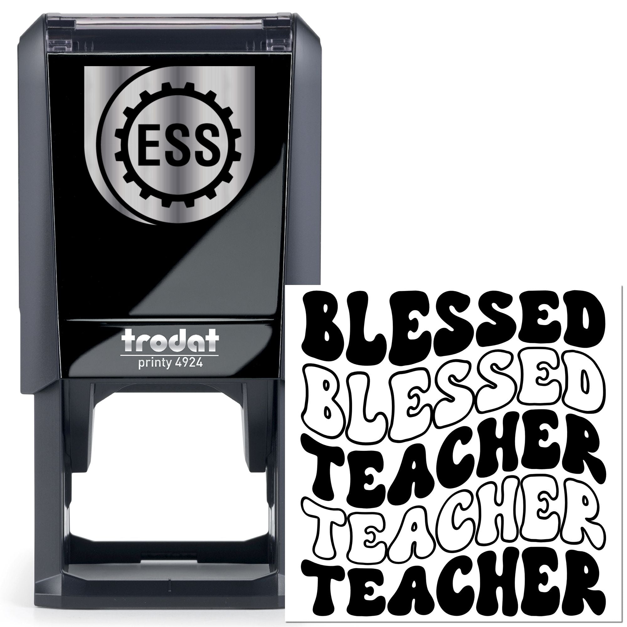 Self-Inking Blessed Teacher Paper Craft Stamp