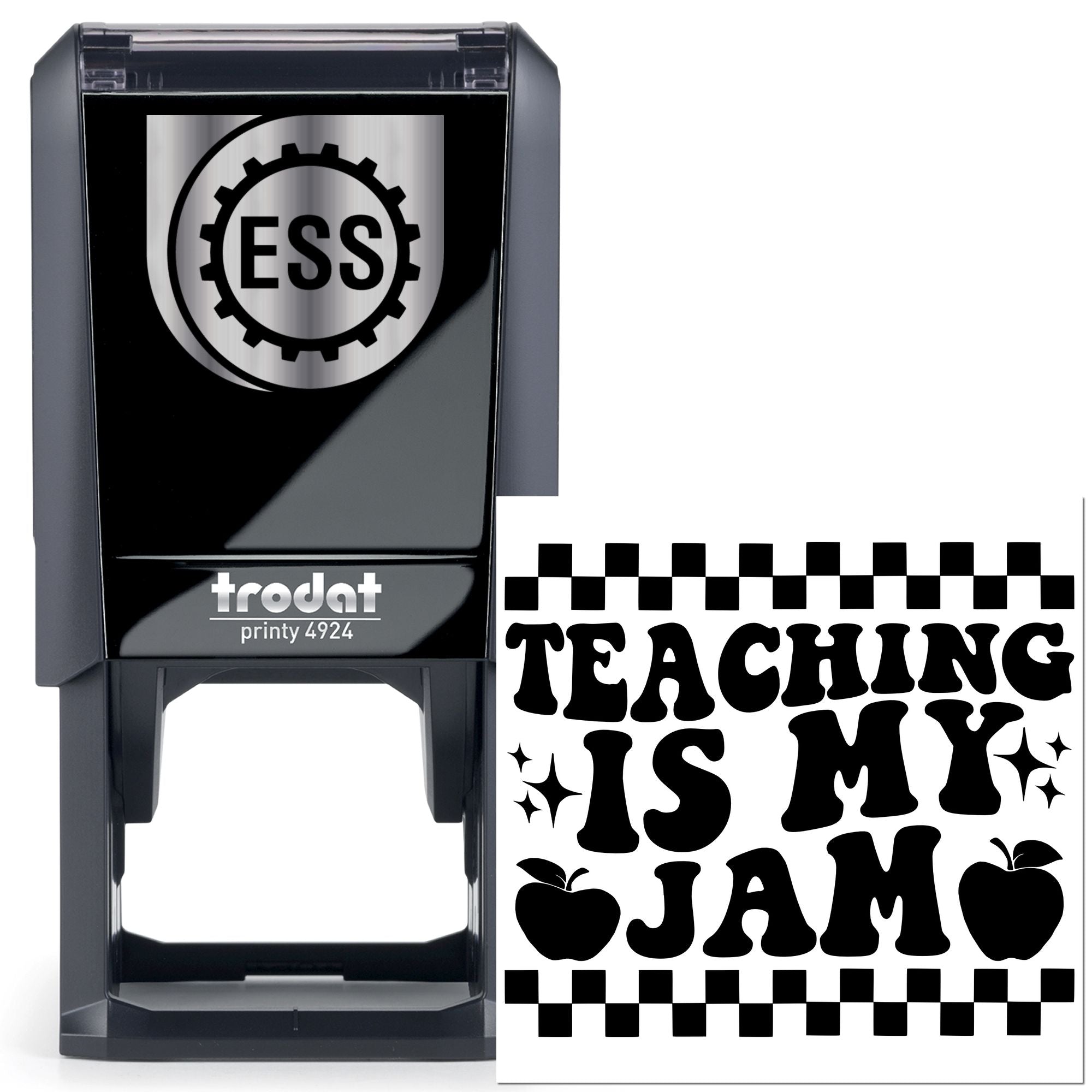 Self-Inking Teaching Jam Greeting Card Stamp