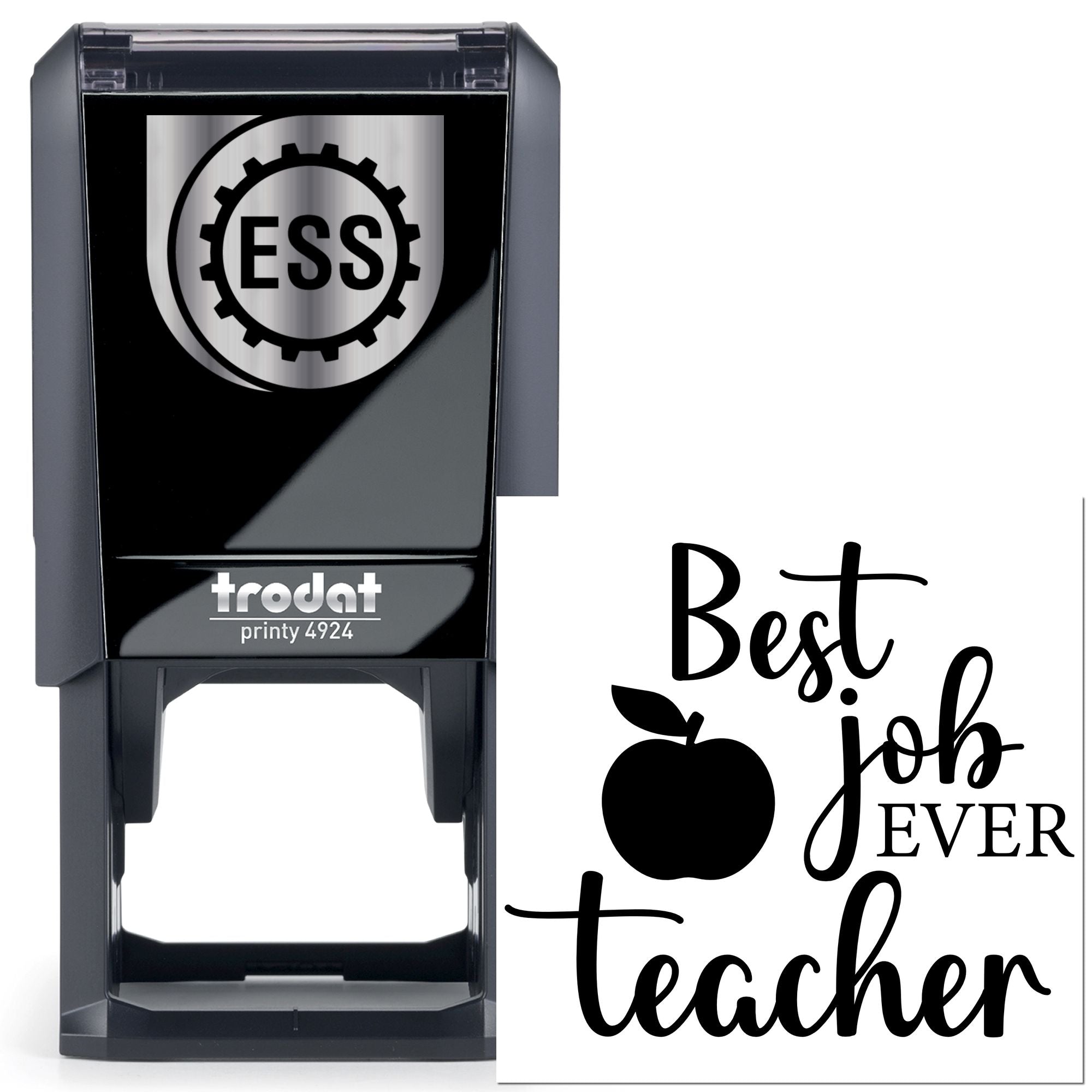 Self-Inking Best Teacher Postcard Stamp