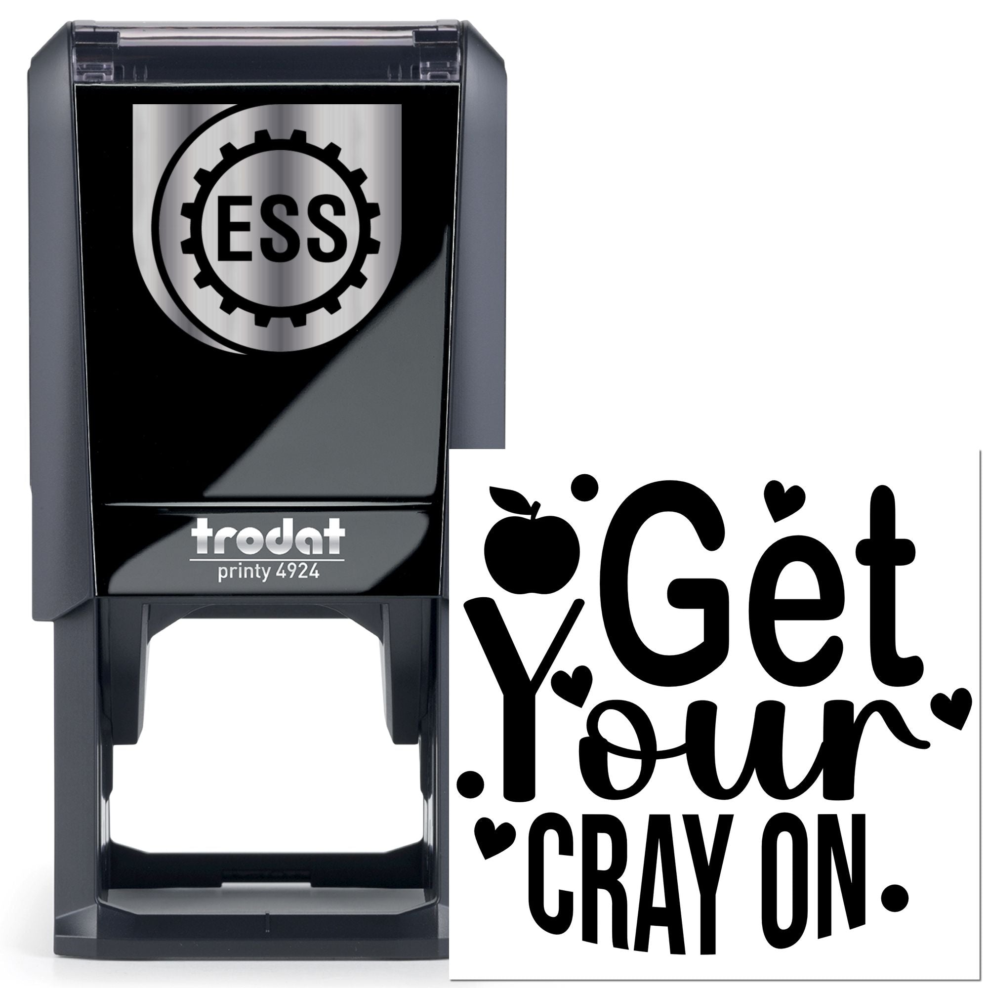 Self-Inking Playful Typography Favor Tag Stamp