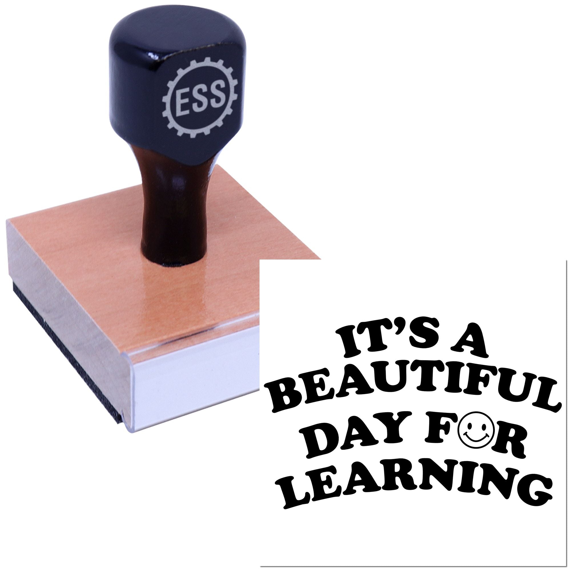 Happy Learning Day Craft Rubber Stamp