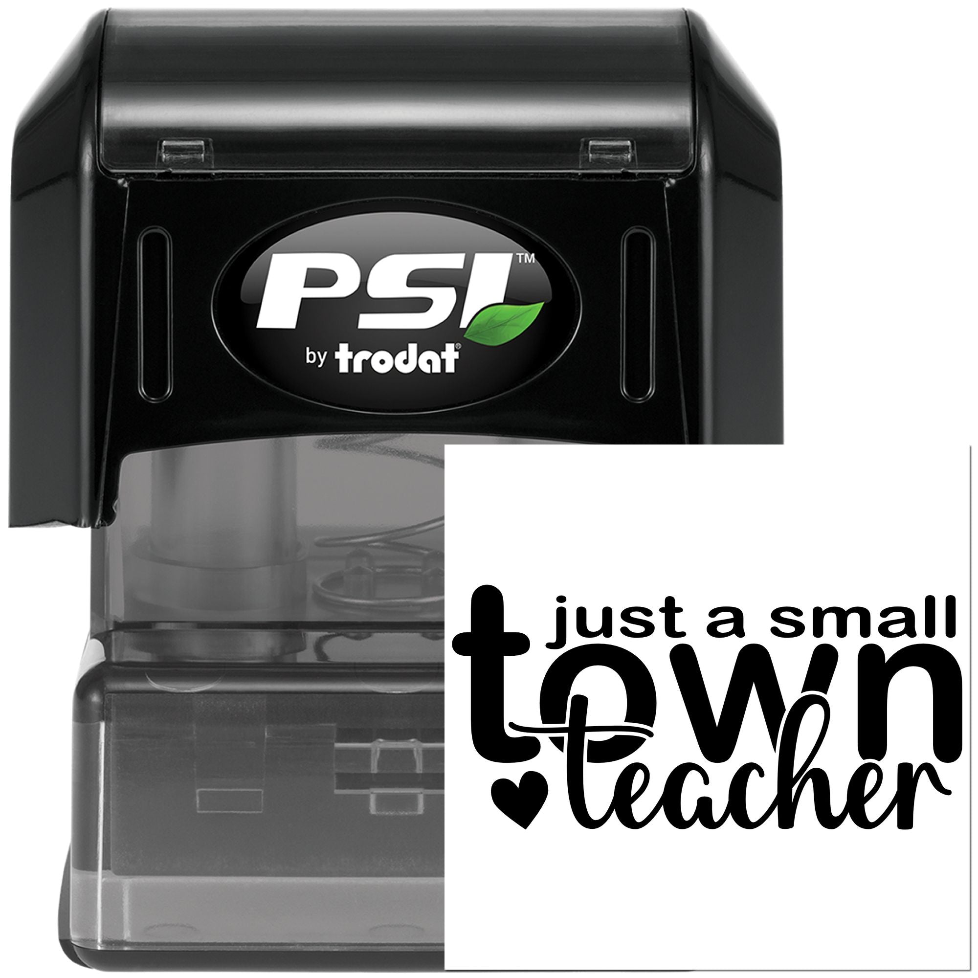 Pre-Inked Small Town Teacher Place Card Stamp