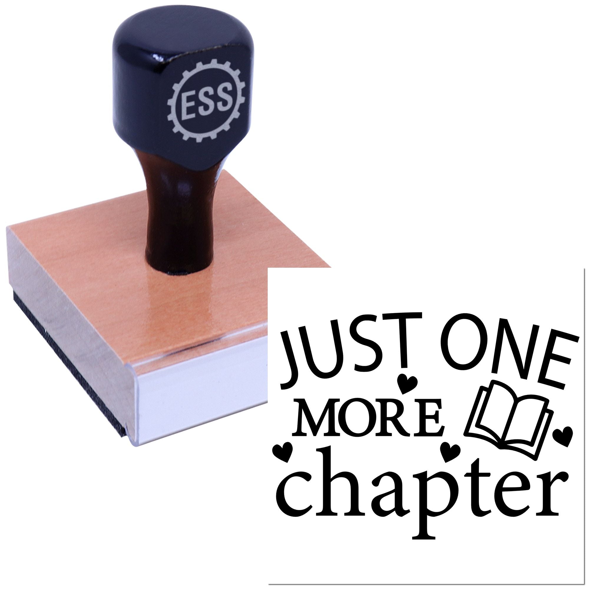 Endless Book Addiction Scrapbooking Rubber Stamp