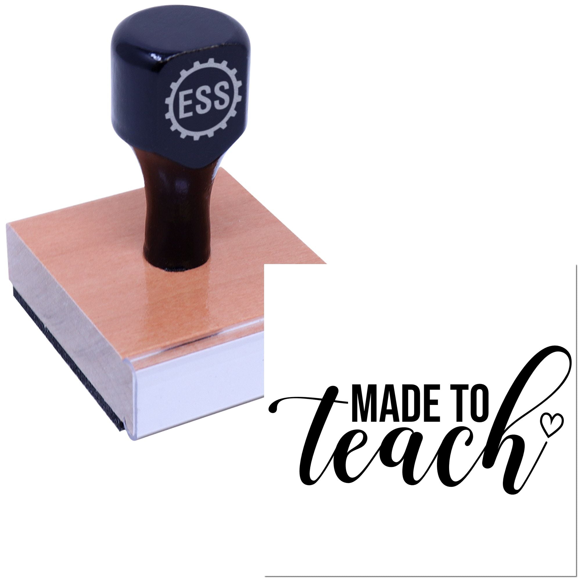 Destined To Educate Card Making Rubber Stamp
