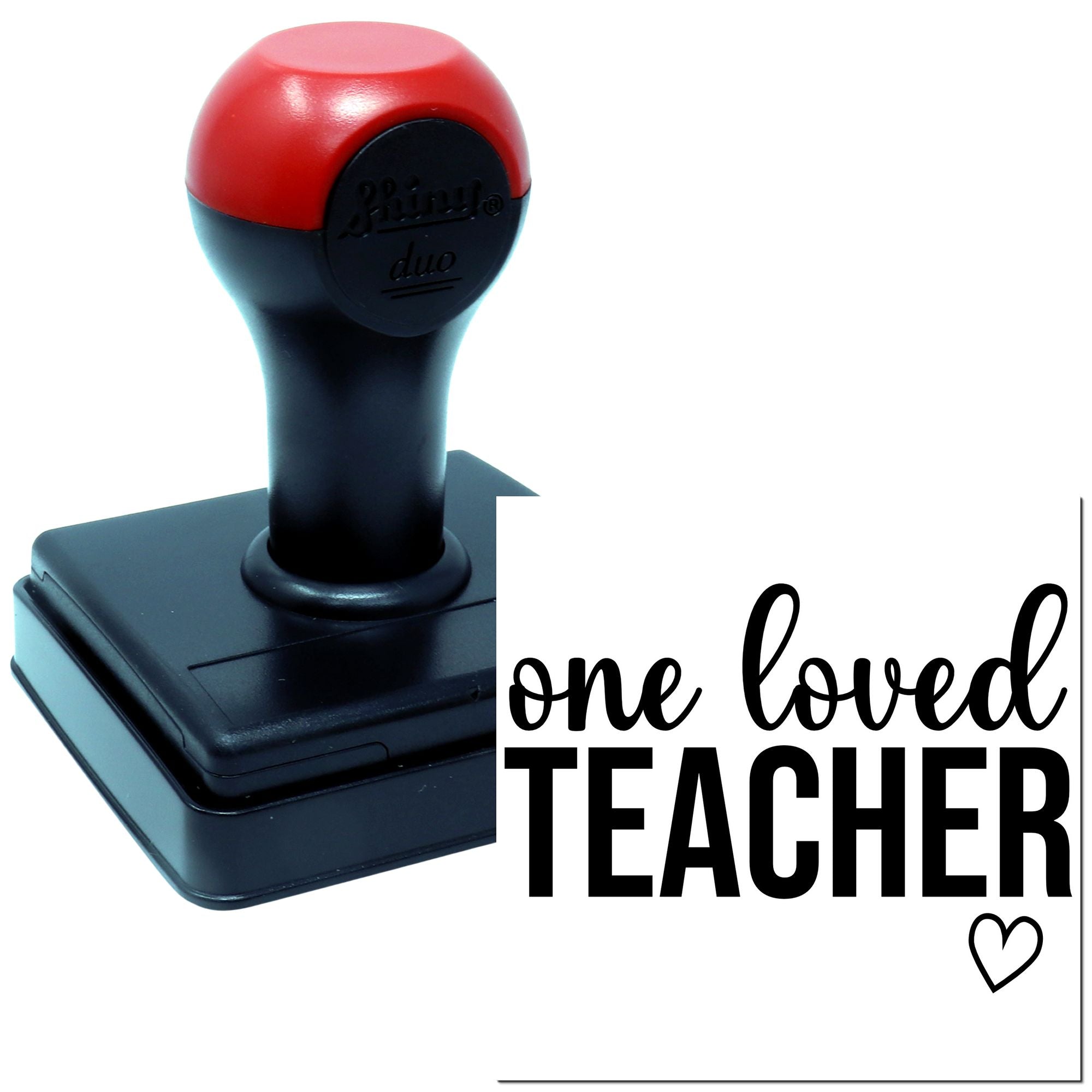 Duo Beloved Teacher Heartfelt Classroom Appreciation Sign Hand Stamp
