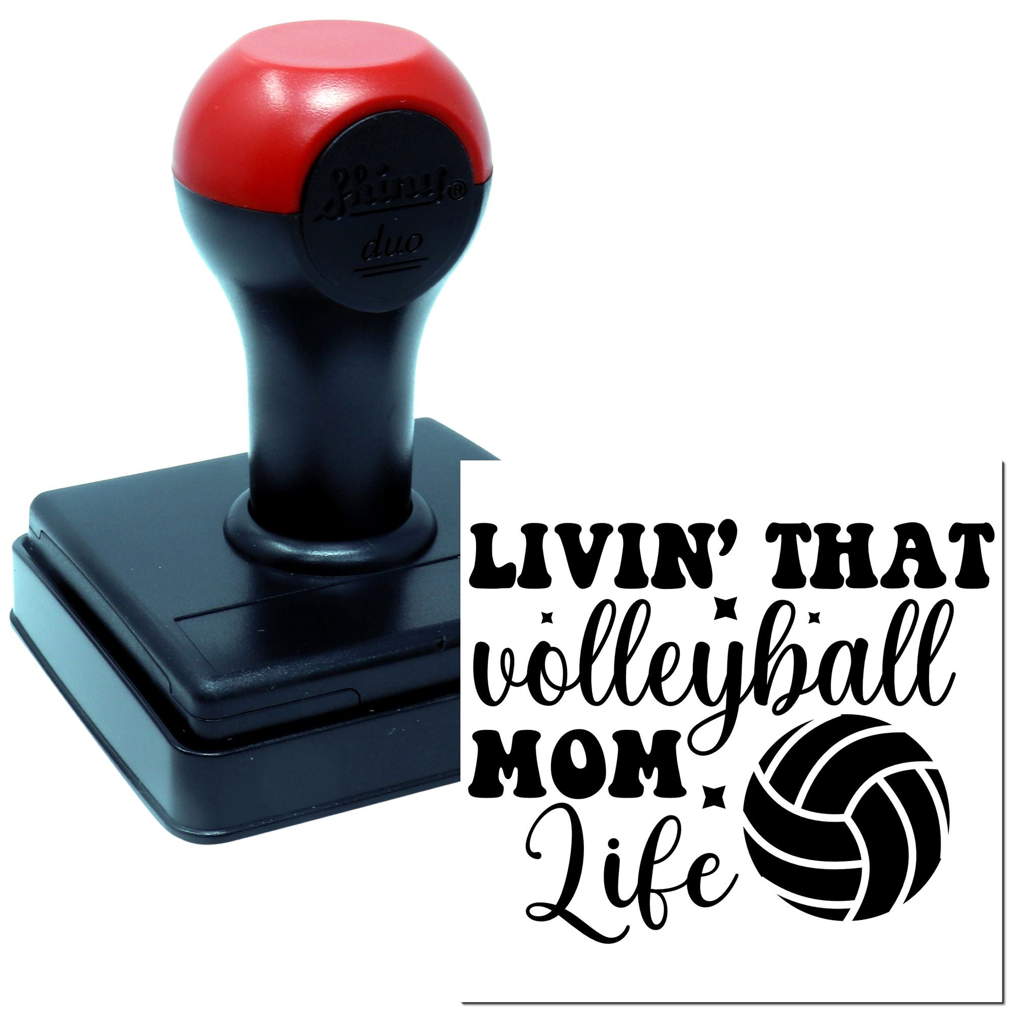 Duo Livin' That Volleyball Mom Life Hand Stamp